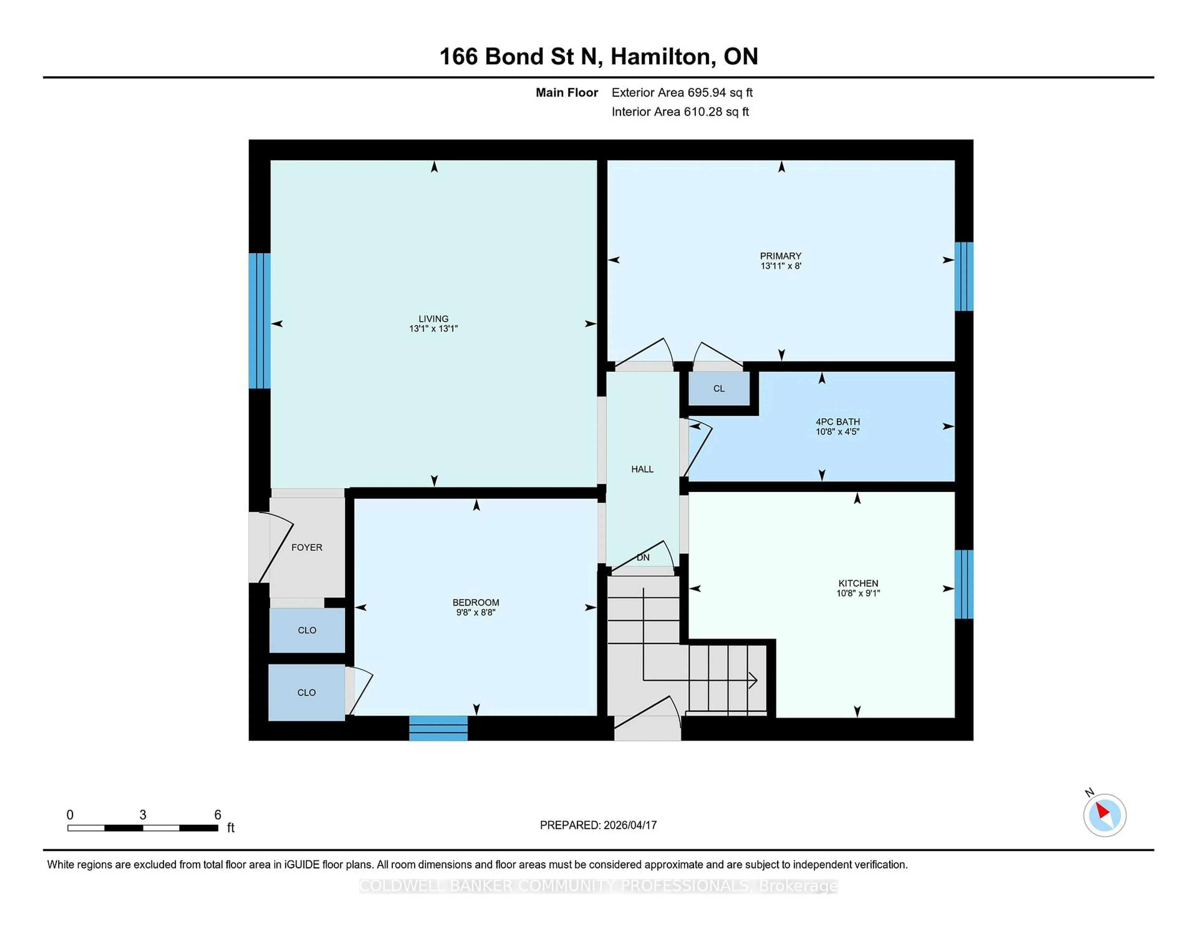 Floor plan for 166 Bond St, Hamilton Ontario L8S 3W6
