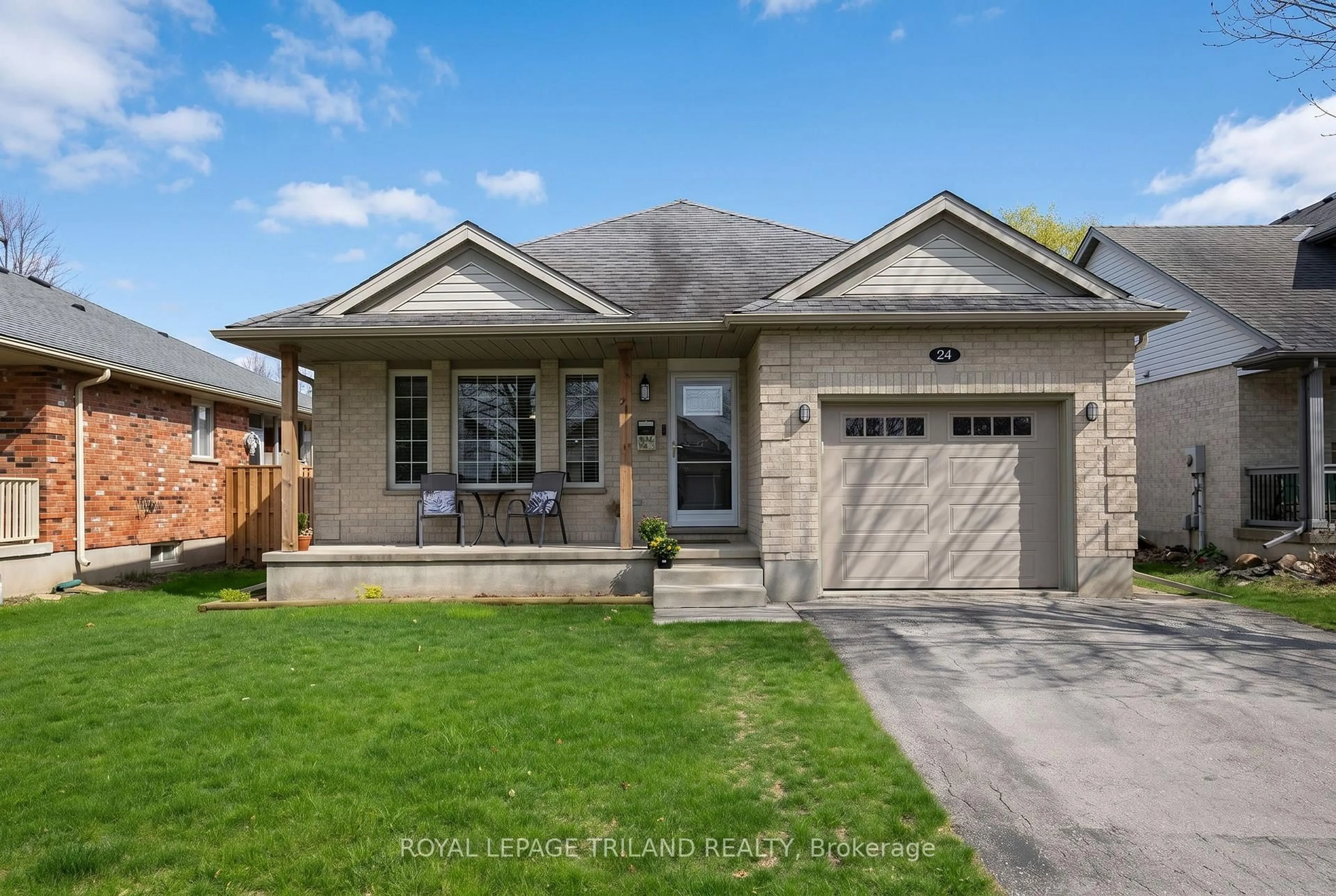 Home with brick exterior material, street for 24 SIFTON Dr, St. Thomas Ontario N5R 6C7
