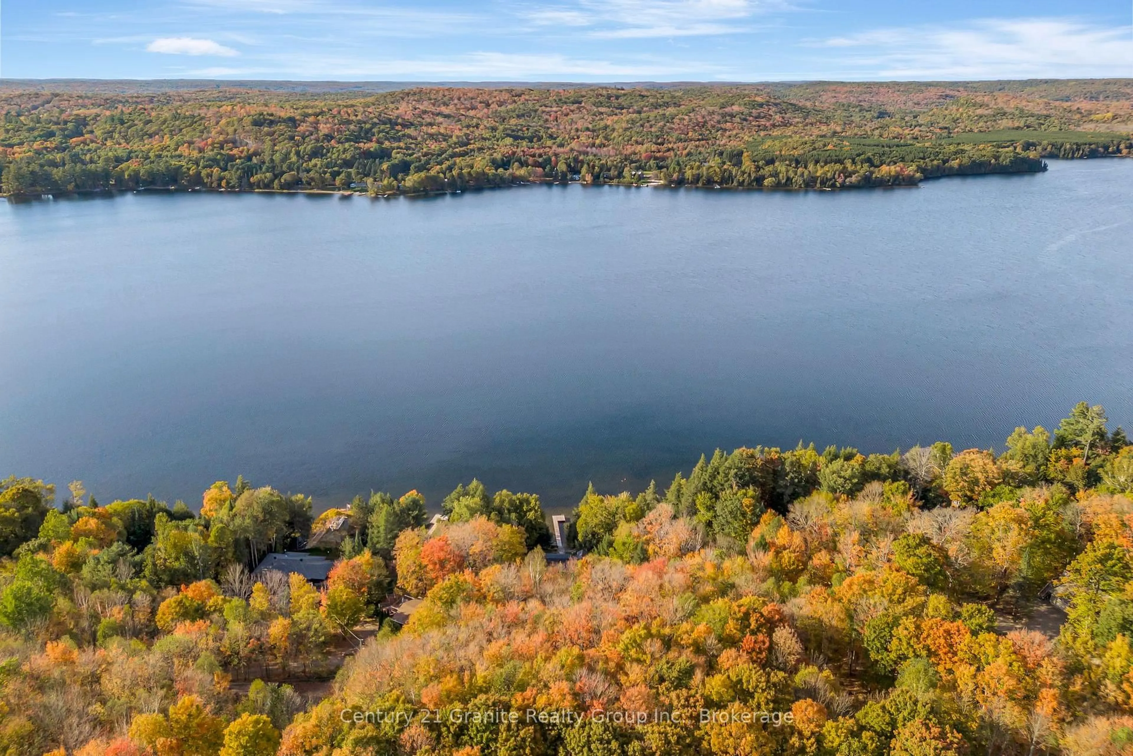 A pic from outside/outdoor area/front of a property/back of a property/a pic from drone, water/lake/river/ocean view for 1050 Whiskey Jack Lane, Algonquin Highlands Ontario K0M 1S0