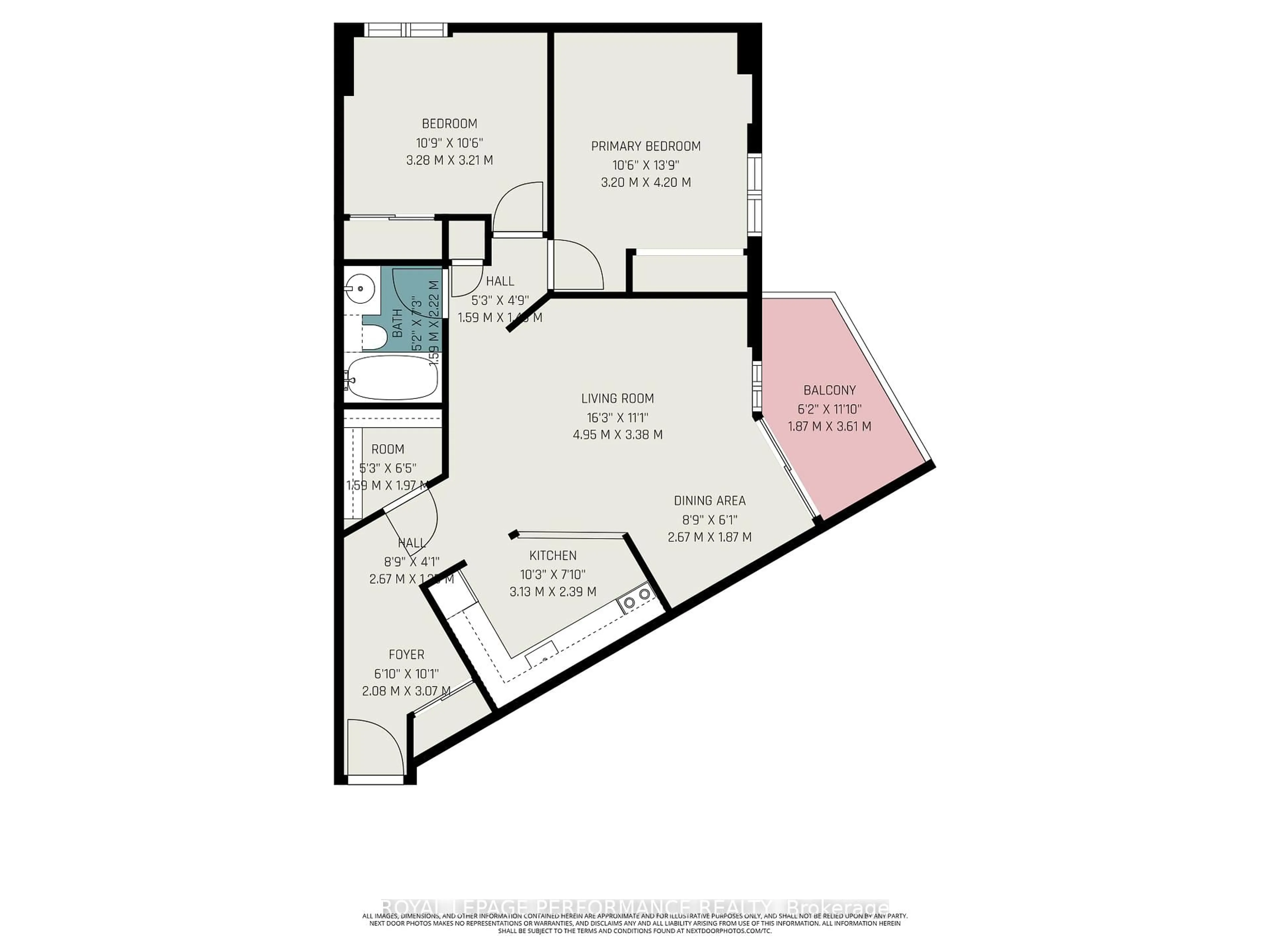 Floor plan for 900 Dynes Rd #610, Ottawa Ontario K2C 3L6