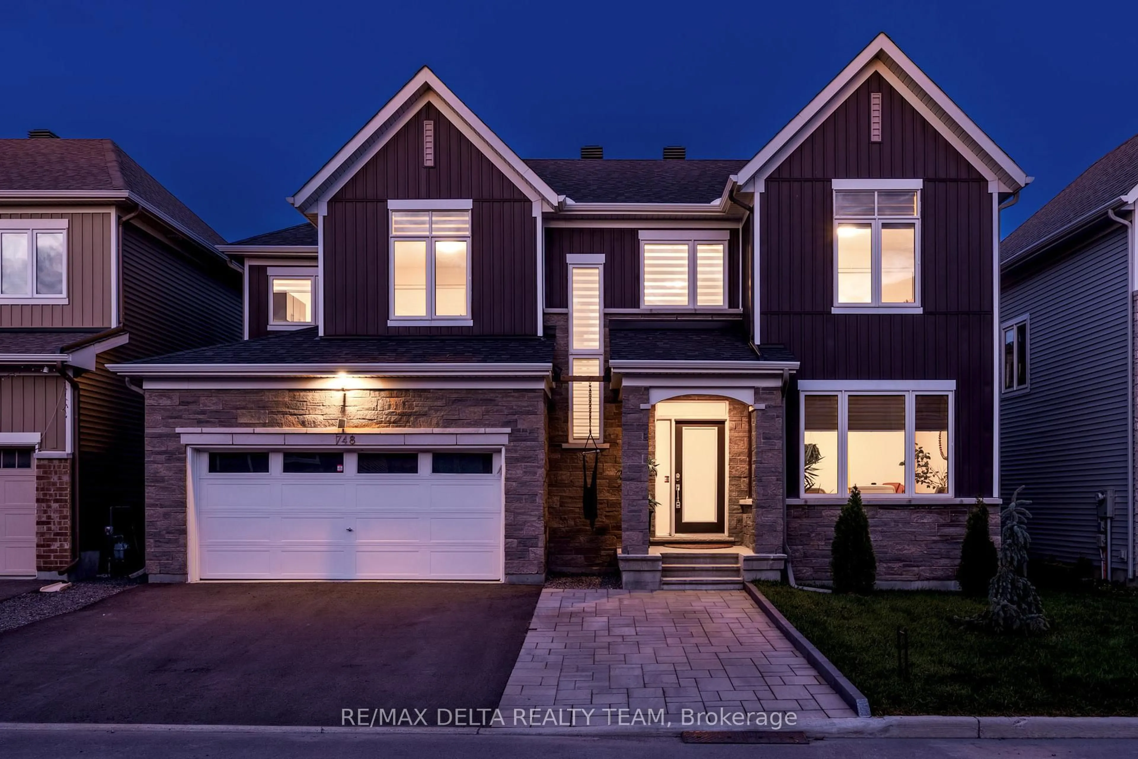 Home with brick exterior material, street for 748 Vennecy Terr, Ottawa Ontario K1W 1H2