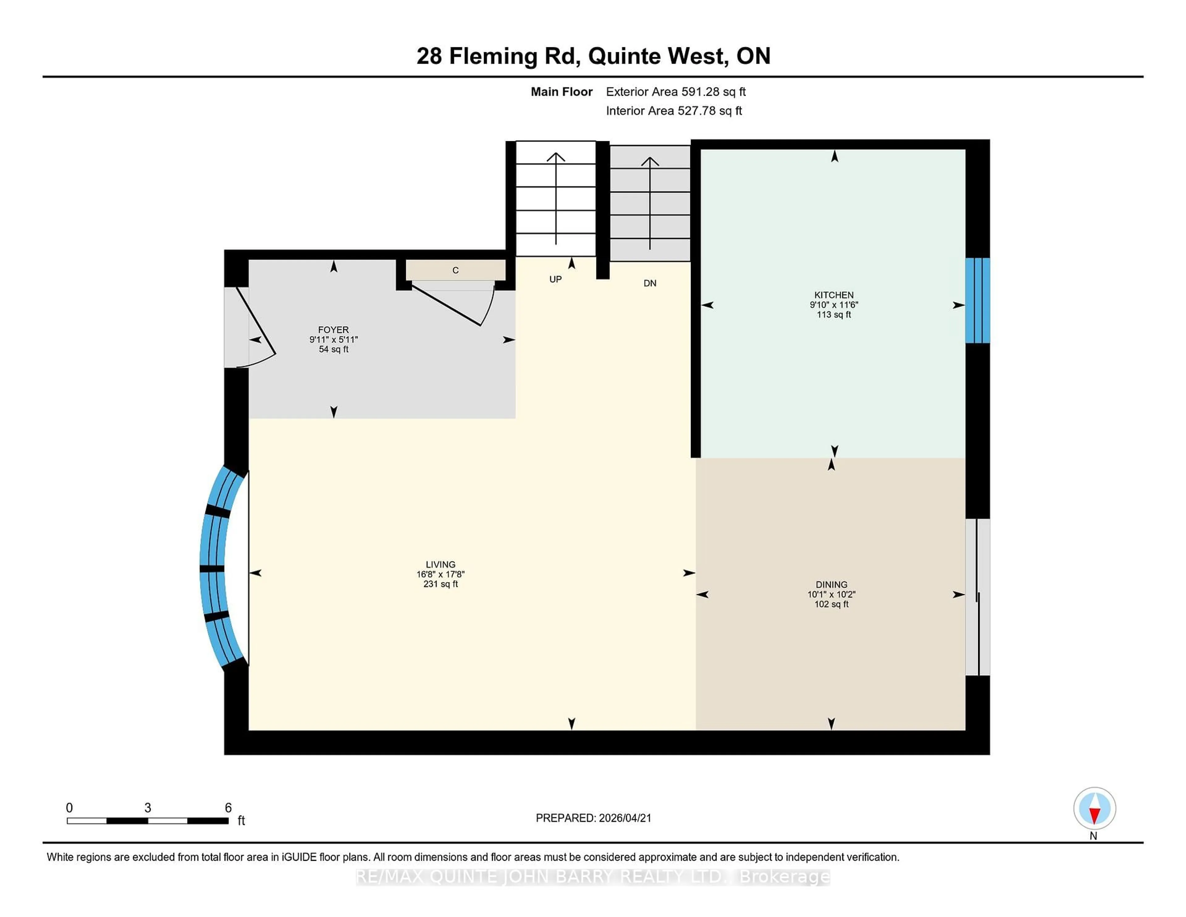 Floor plan for 28 Fleming Rd, Quinte West Ontario K8V 6P7