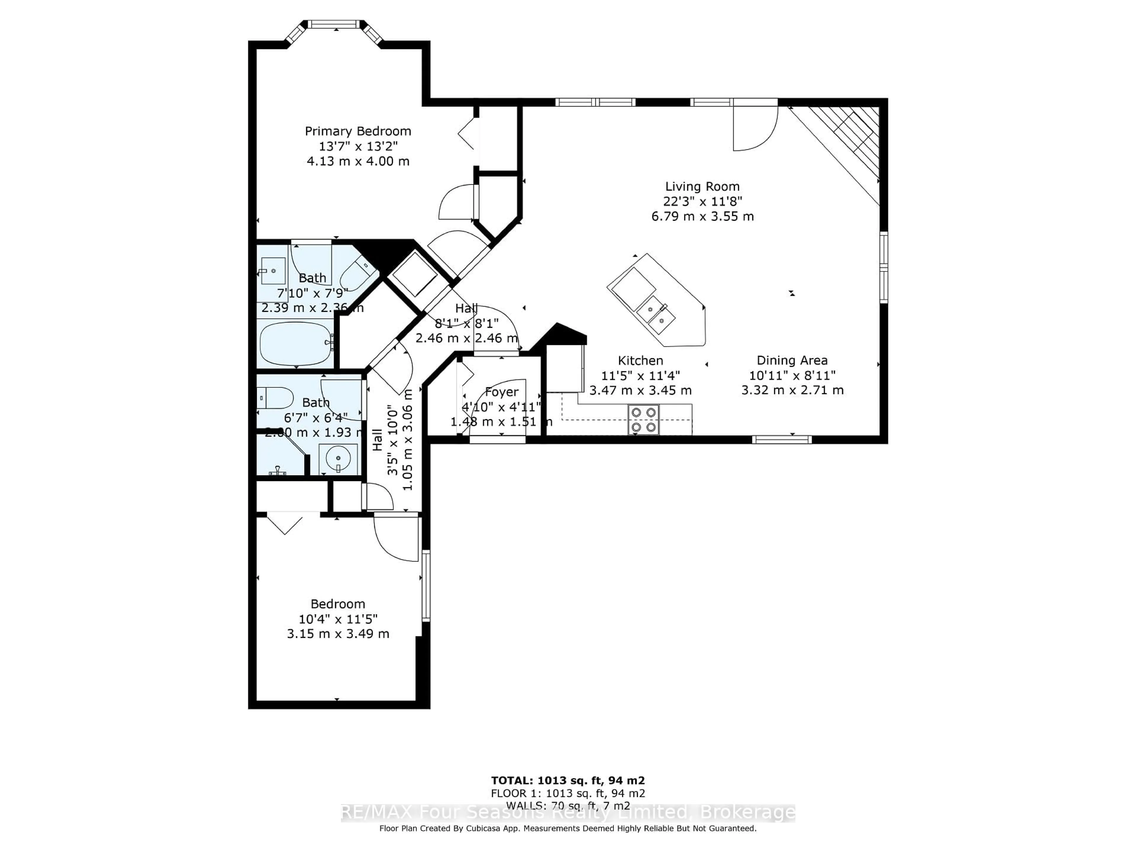 Floor plan for 184 Snowbridge Way #114, Blue Mountains Ontario L9Y 0V1