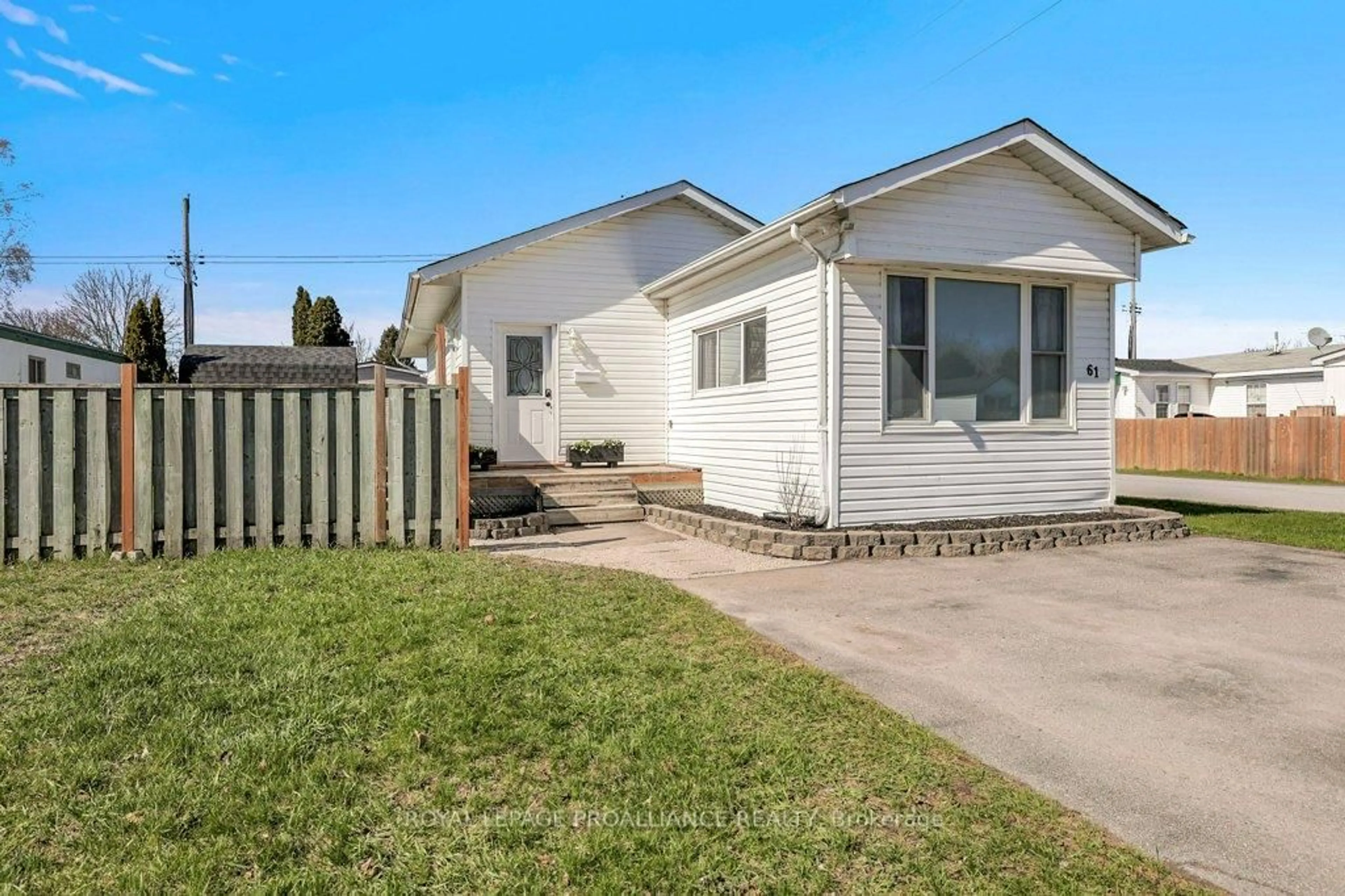 Home with vinyl exterior material, street for 529 Old Highway 2 #61, Quinte West Ontario K8V 5P5