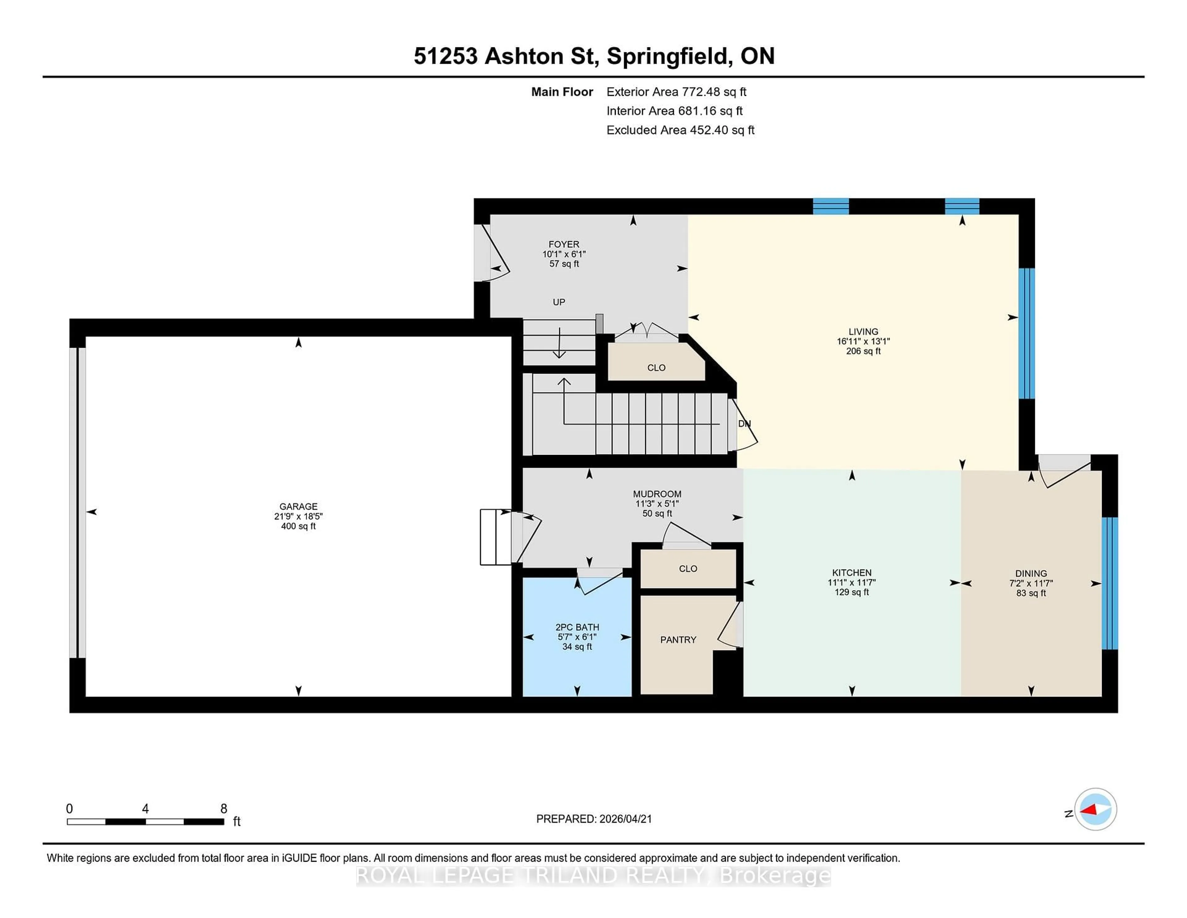 Floor plan for 51253 Ashton St, Malahide Ontario N0L 2J0