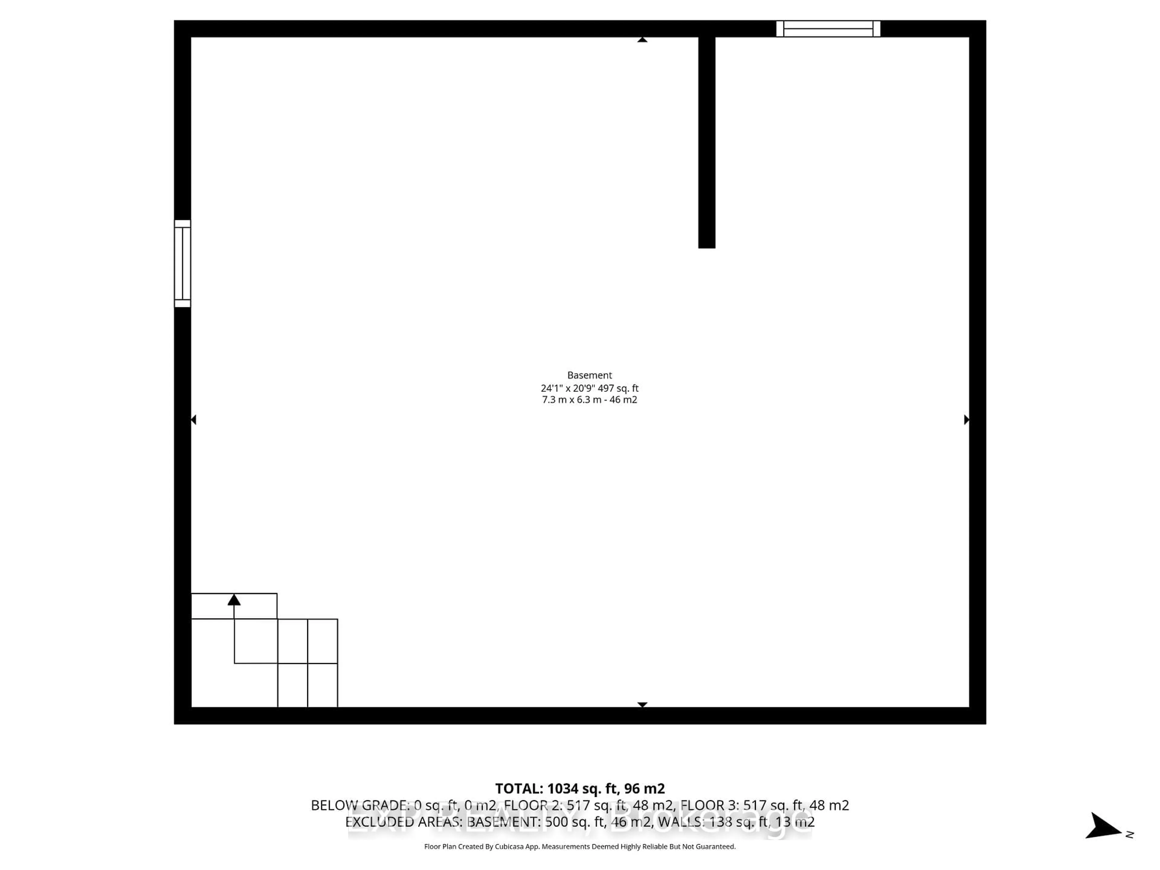 Floor plan for 336 Poulin Ave, Ottawa Ontario K2B 5T8