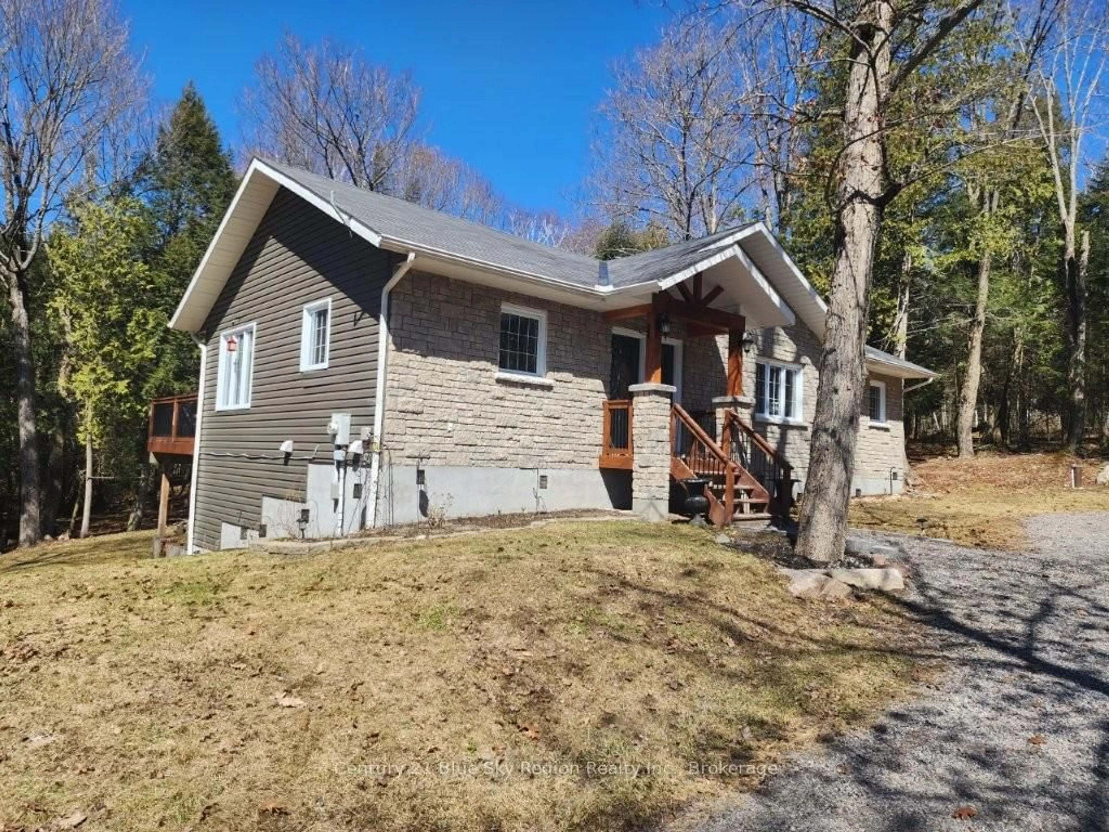 A pic from outside/outdoor area/front of a property/back of a property/a pic from drone, street for 52 Ouellette Rd, East Ferris Ontario P0H 1K0