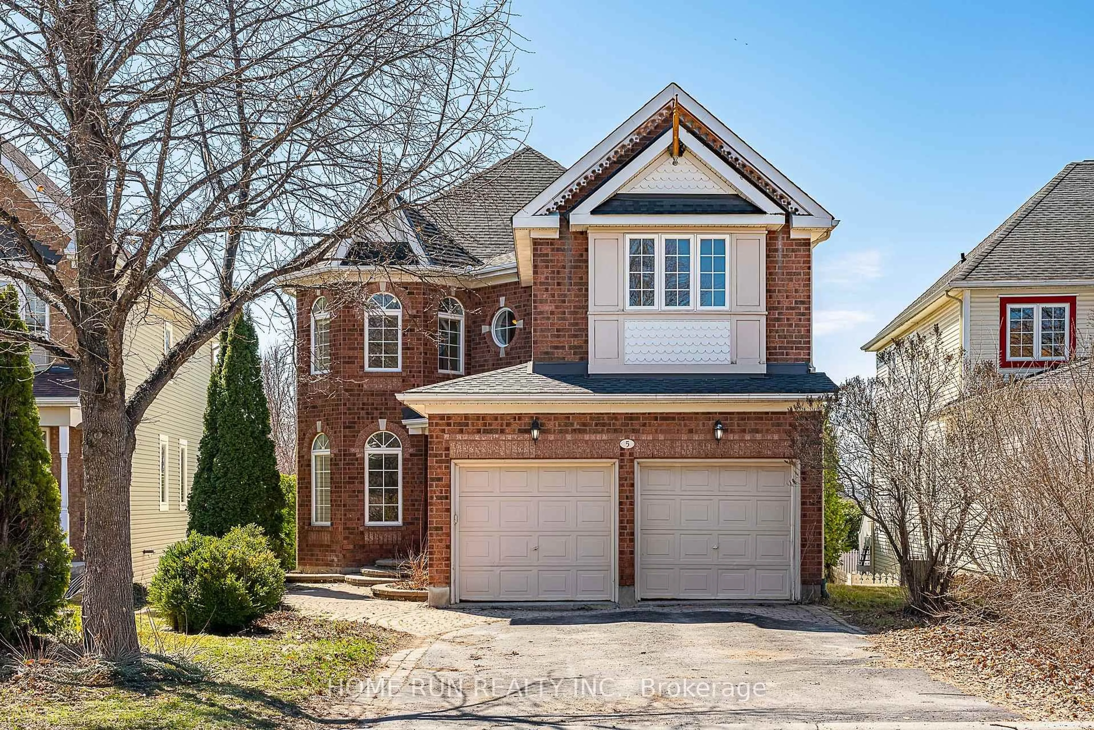 Home with brick exterior material, street for 5 Cheltonia Way, Ottawa Ontario K2T 1G1