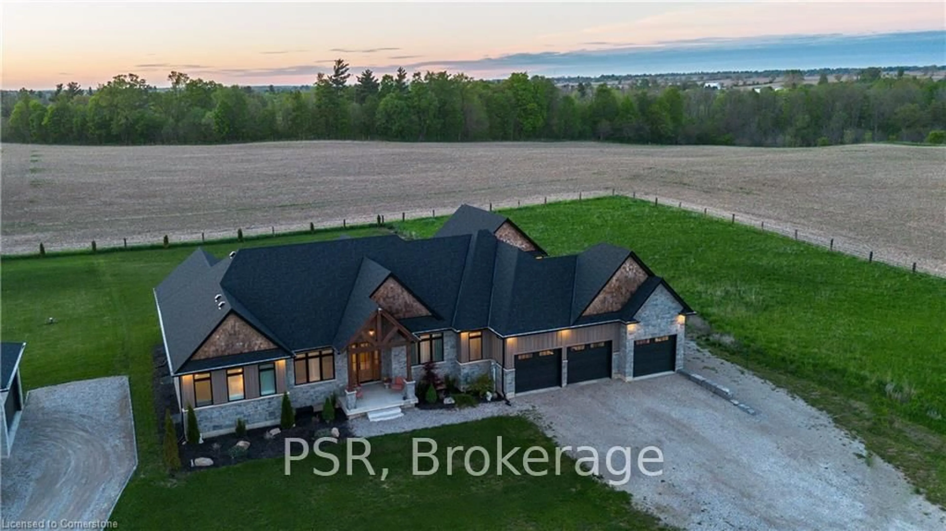 A pic from outside/outdoor area/front of a property/back of a property/a pic from drone, unknown for 30 Sixth Concession Rd, Brant Ontario N3R 0B8