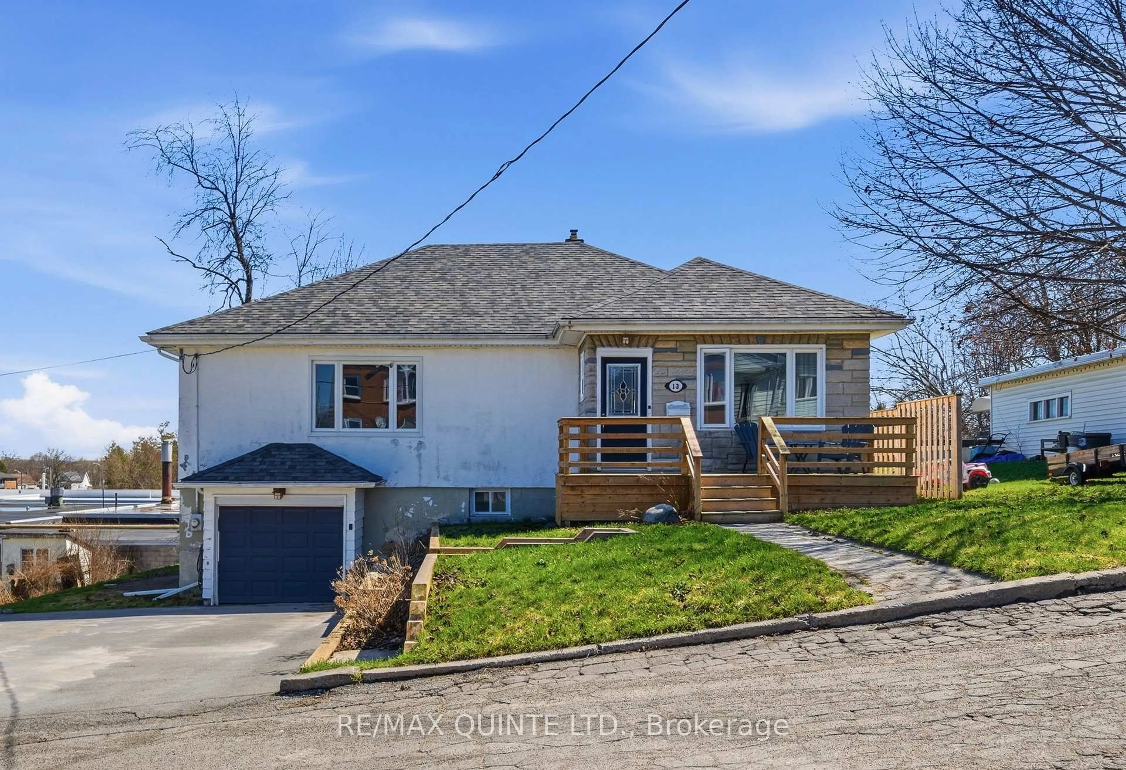 A pic from outside/outdoor area/front of a property/back of a property/a pic from drone, street for 13 Sutcliffe Blvd, Quinte West Ontario K8V 3M4