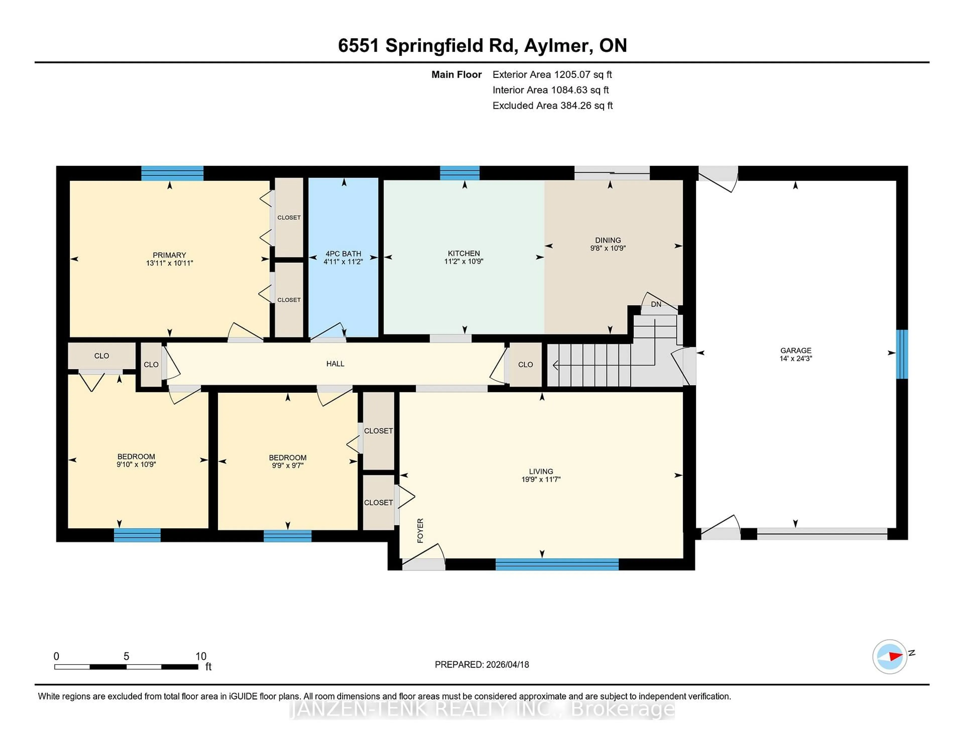 Floor plan for 6551 Springfield Rd, Malahide Ontario N5H 2R5