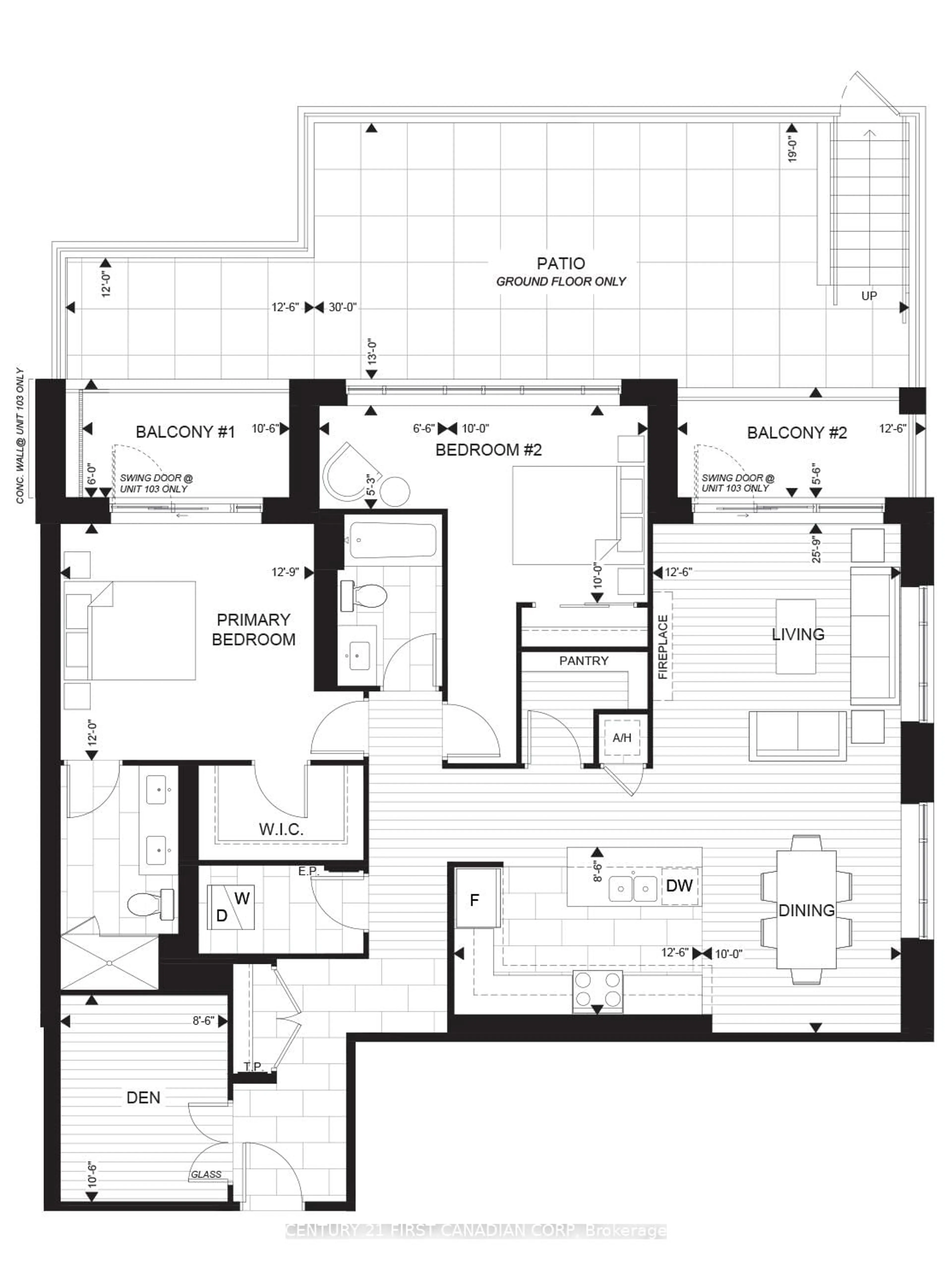 Floor plan for 1560 Upper West Ave #203, London South Ontario N6K 0M4