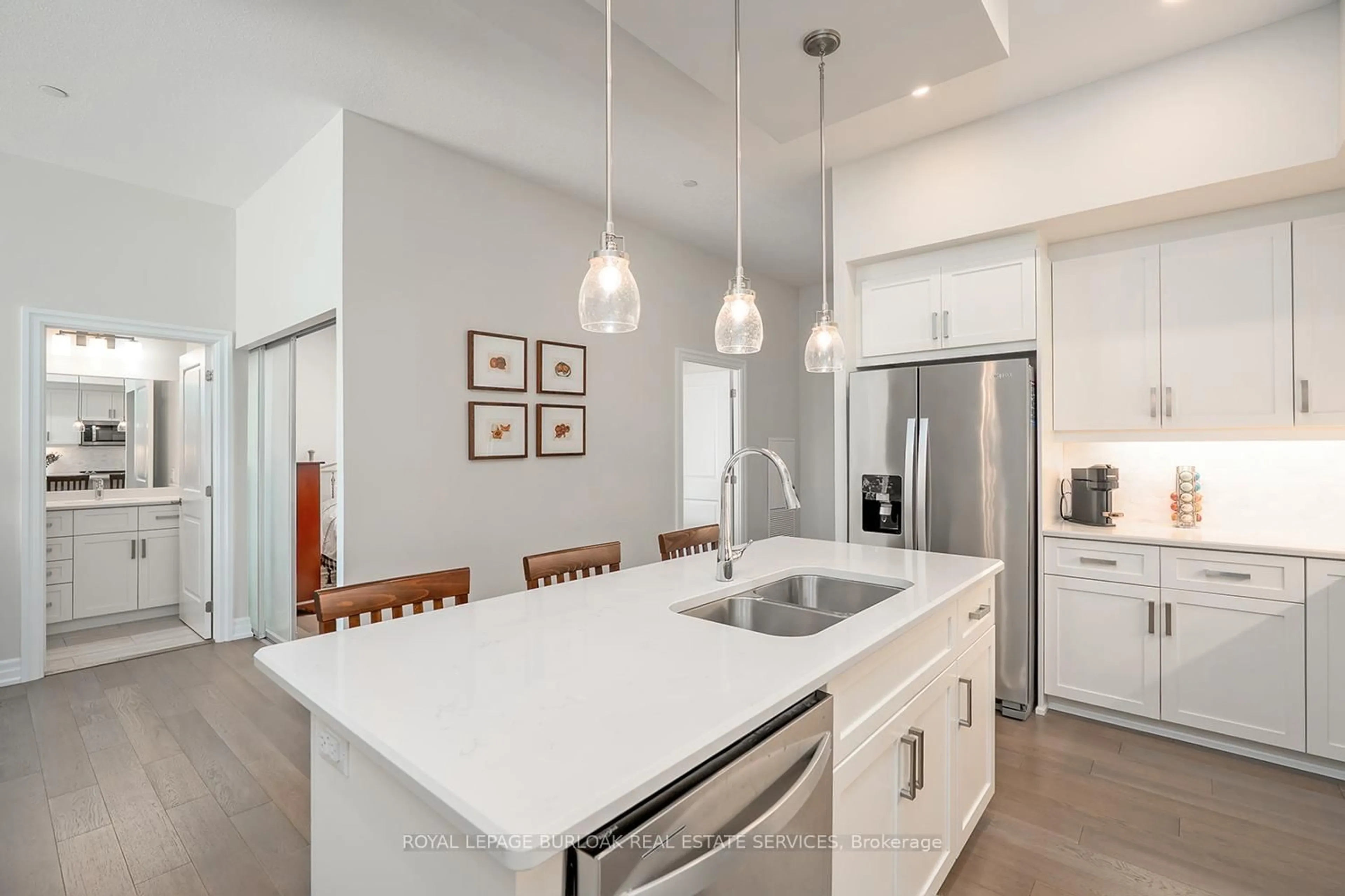 Contemporary kitchen, ceramic/tile floor for 1878 Gordon St #202, Guelph Ontario N1L 0P4