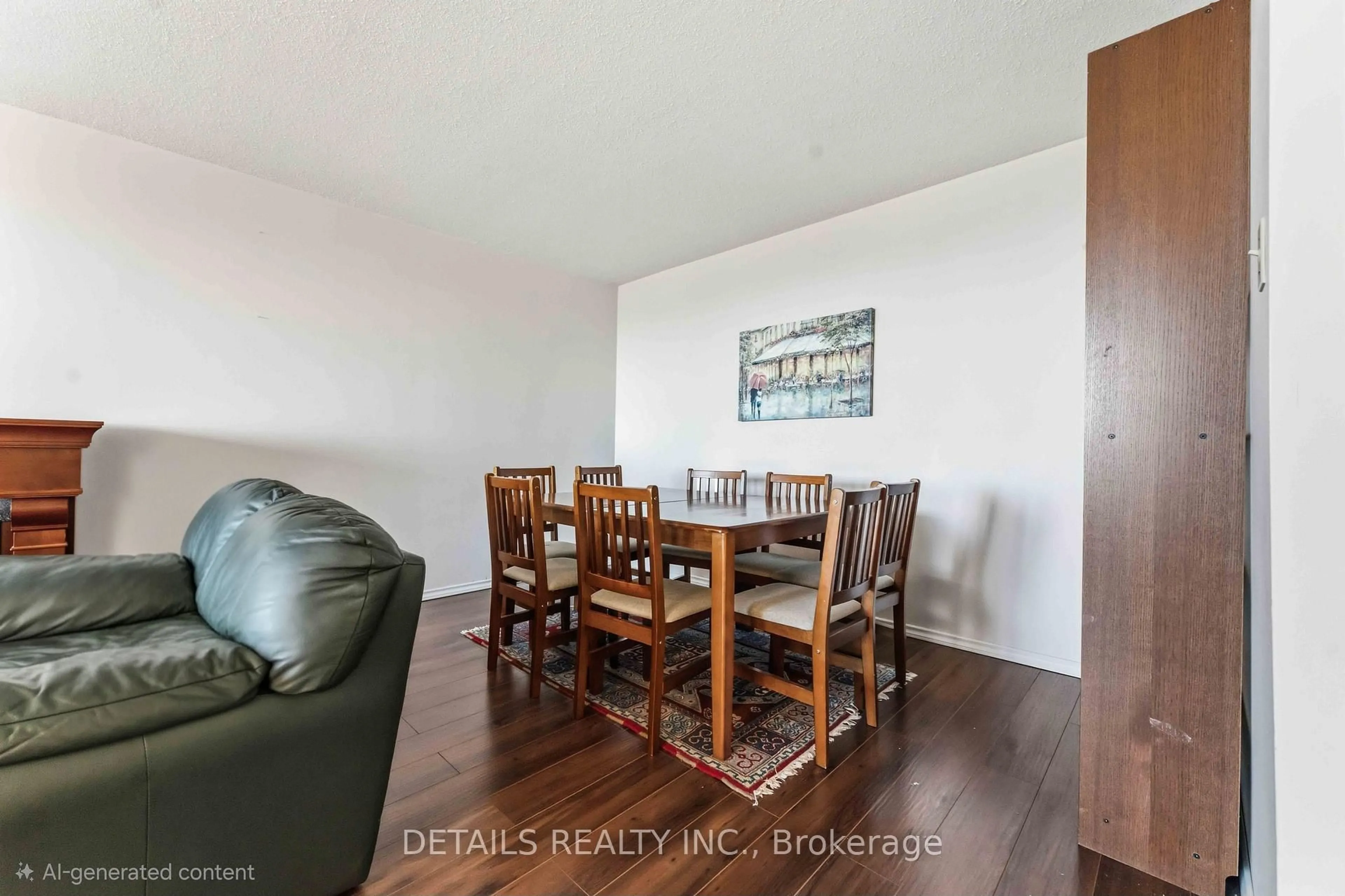 Dining room, wood/laminate floor for 1380 Prince Of Wales Dr #1606, Ottawa Ontario K2C 3N5