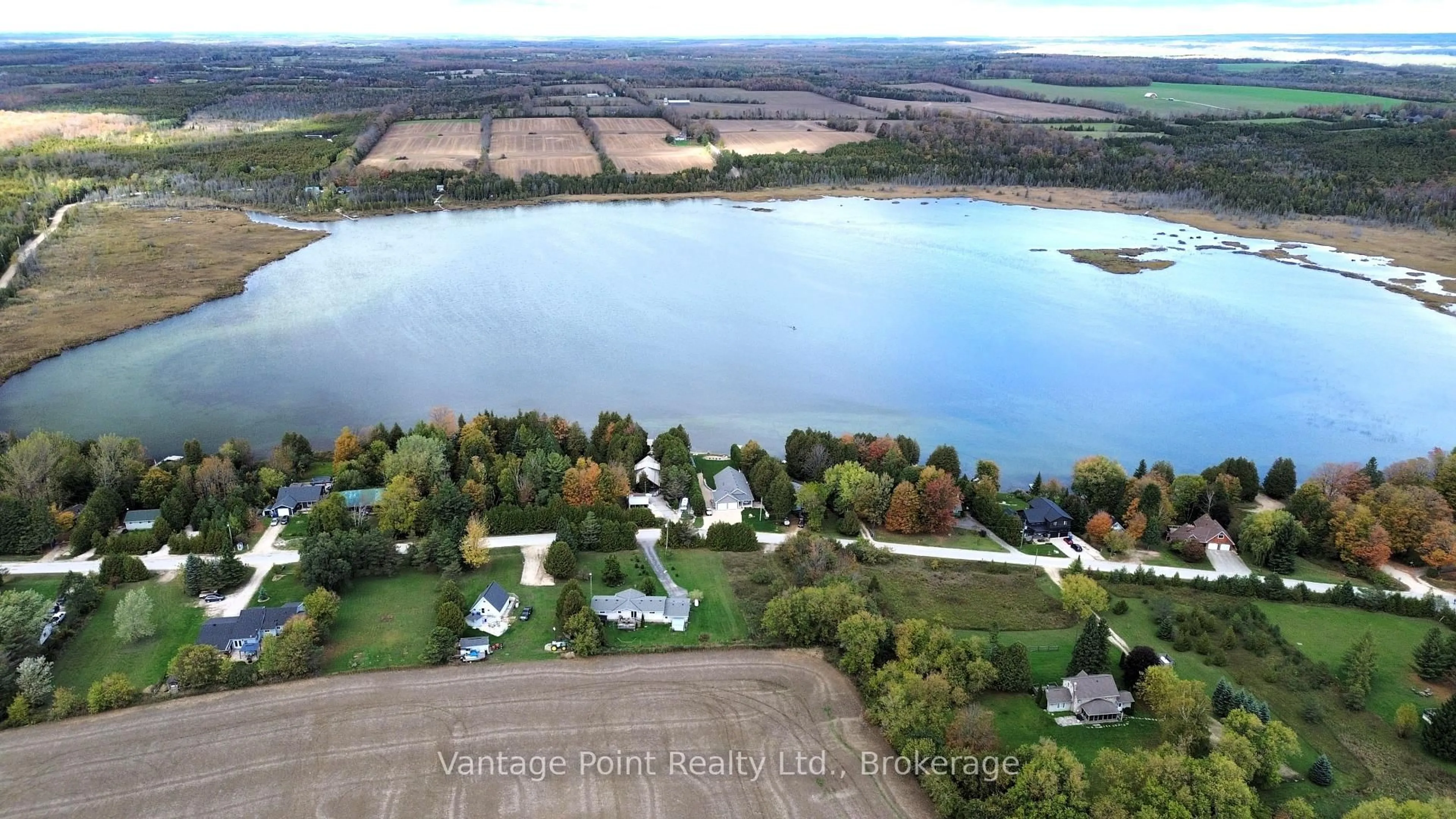 A pic from outside/outdoor area/front of a property/back of a property/a pic from drone, water/lake/river/ocean view for 474828 TOWNSEND LAKE Rd, West Grey Ontario N0C 1H0