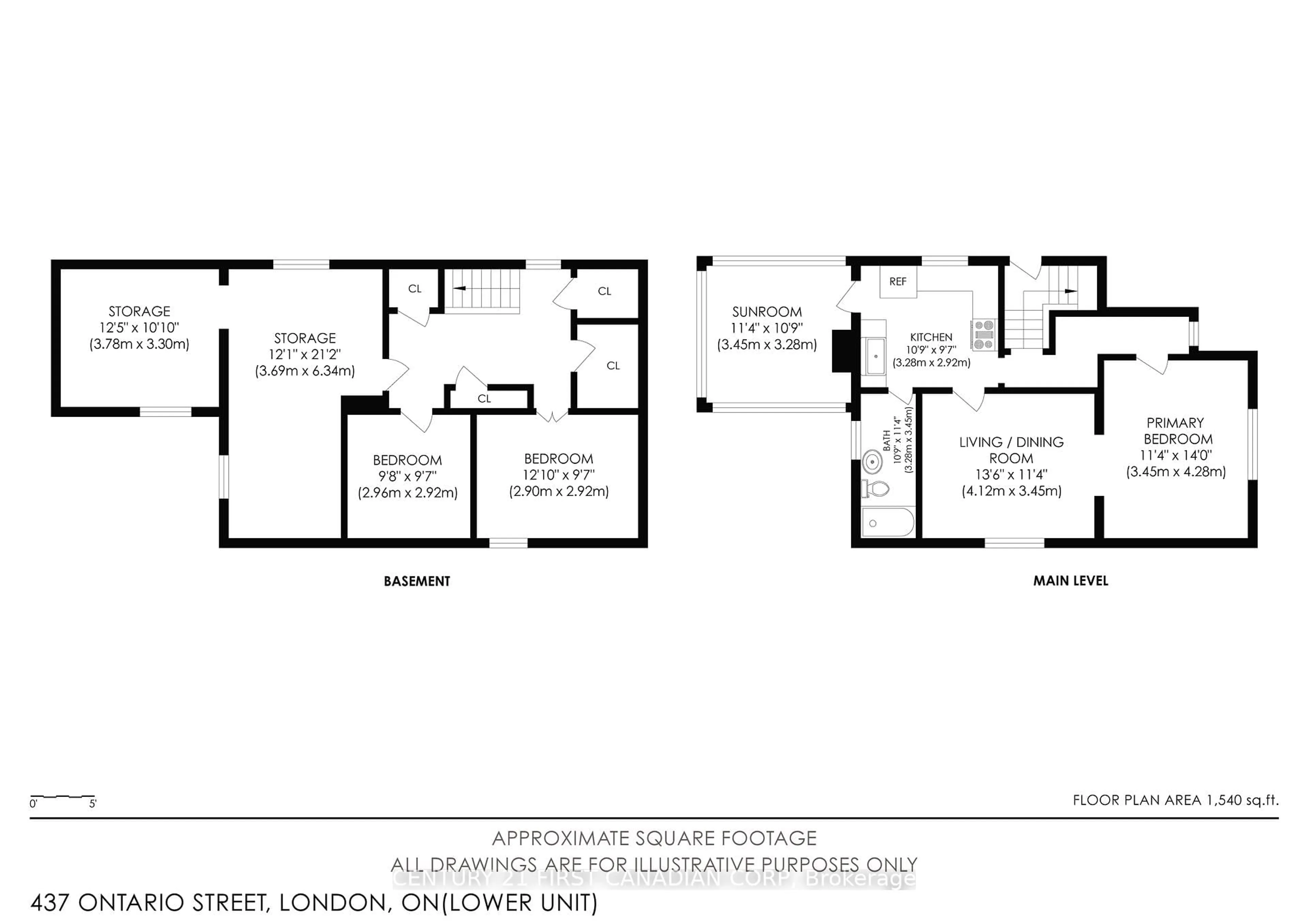 Floor plan for 437 Ontario St, London East Ontario N5W 3W8