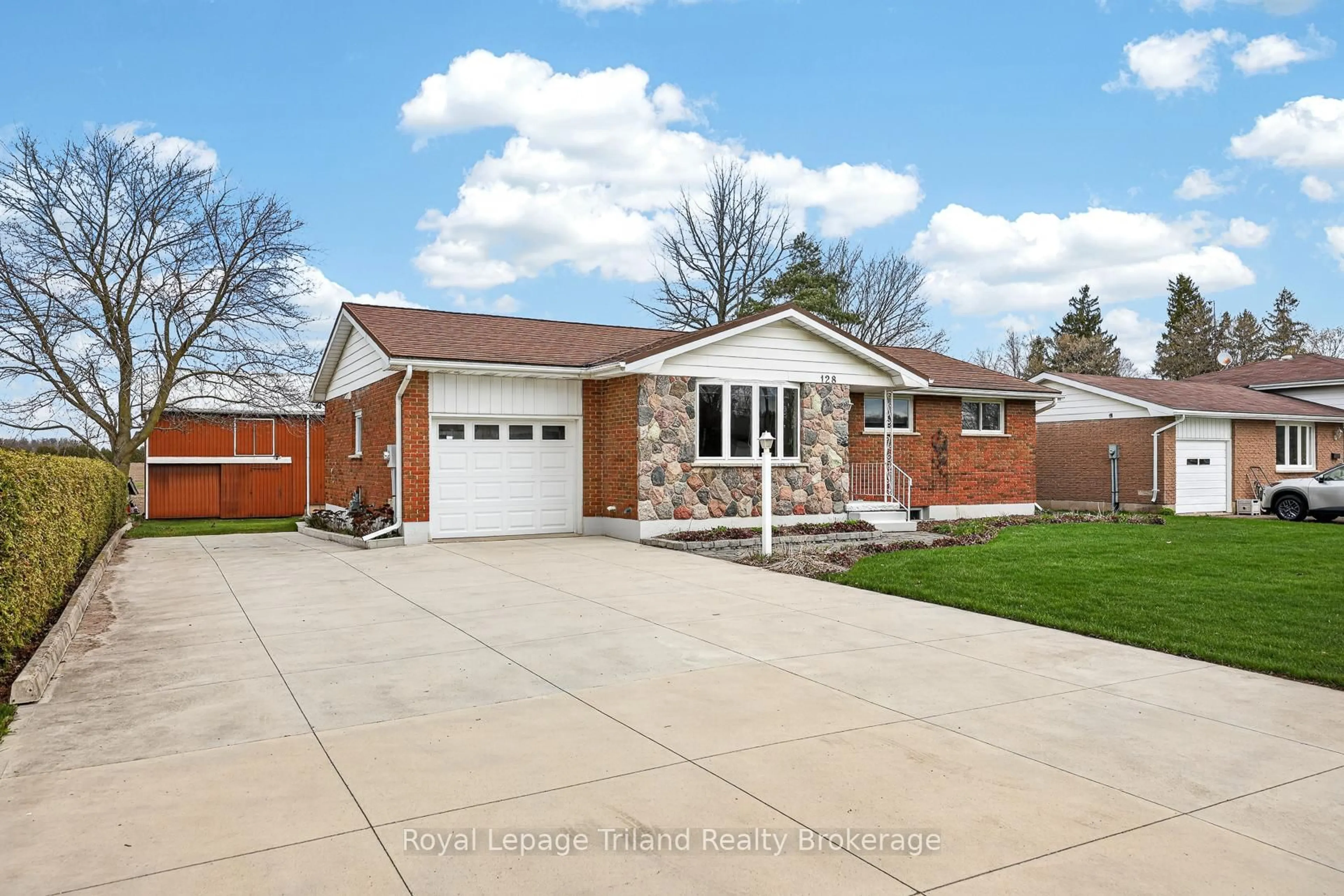 Home with brick exterior material, street for 128 Loveys St, East Zorra-Tavistock Ontario N0J 1L0