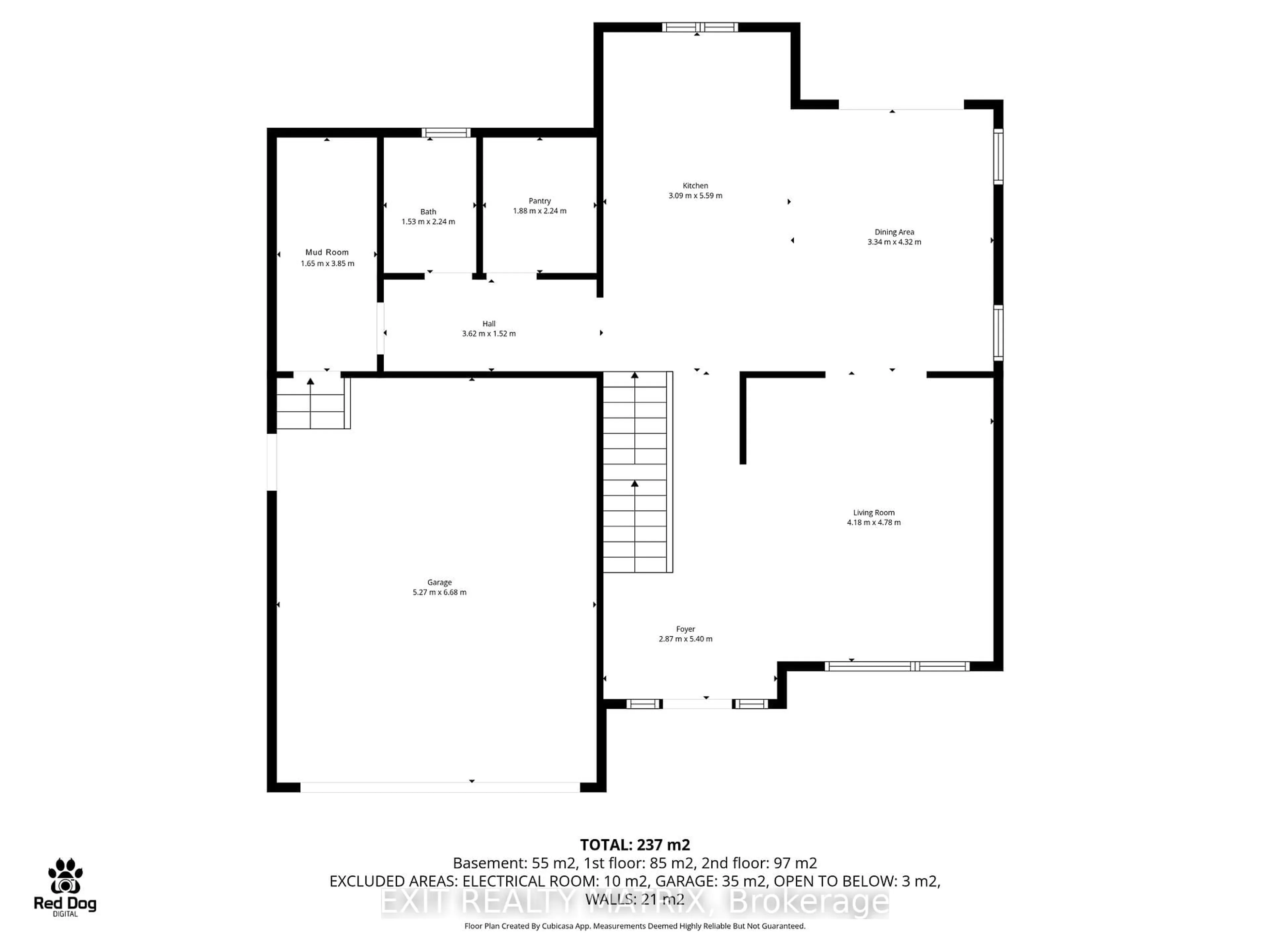 Floor plan for 378 Dore St, Casselman Ontario K0A 1M0