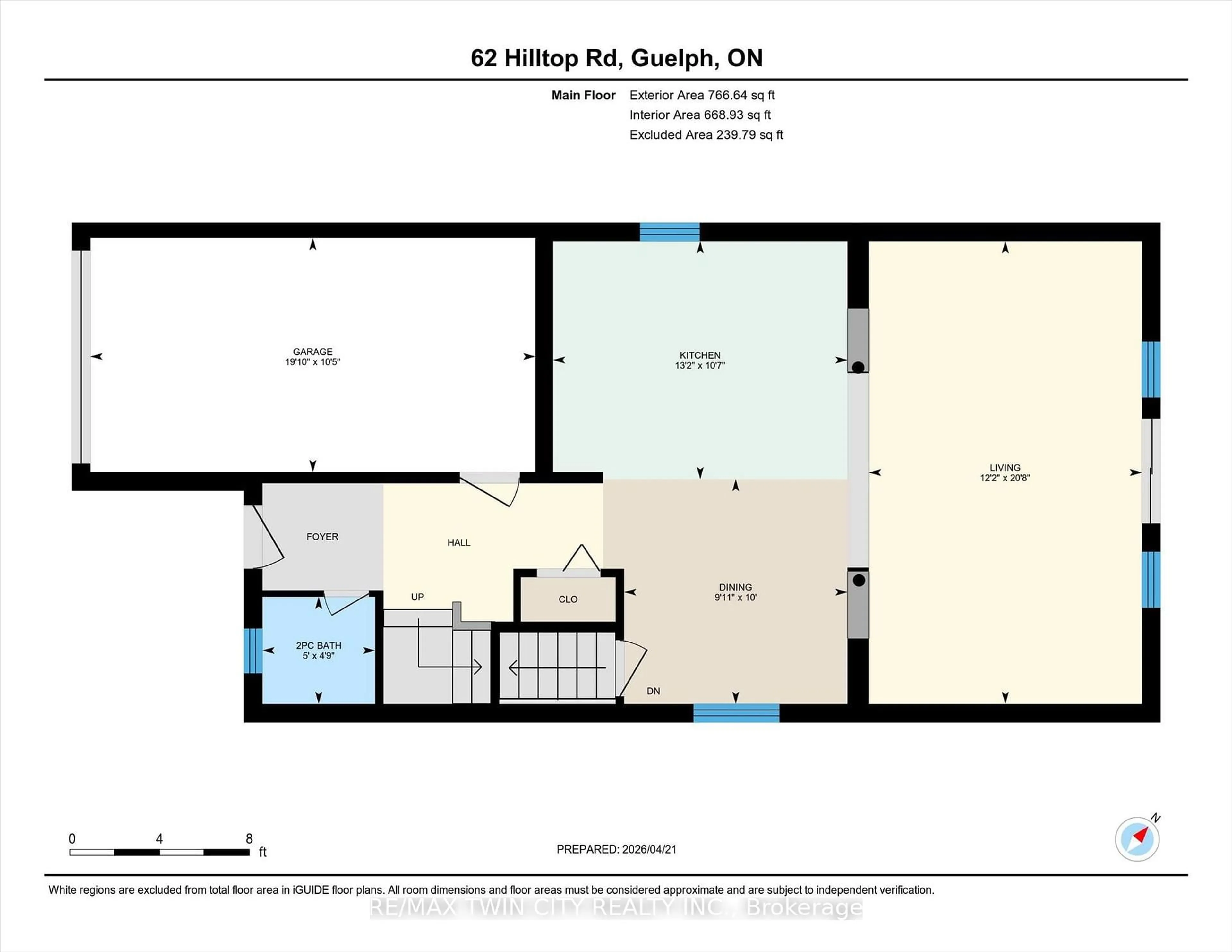 Floor plan for 62 HILLTOP Rd, Guelph Ontario N1E 7L5