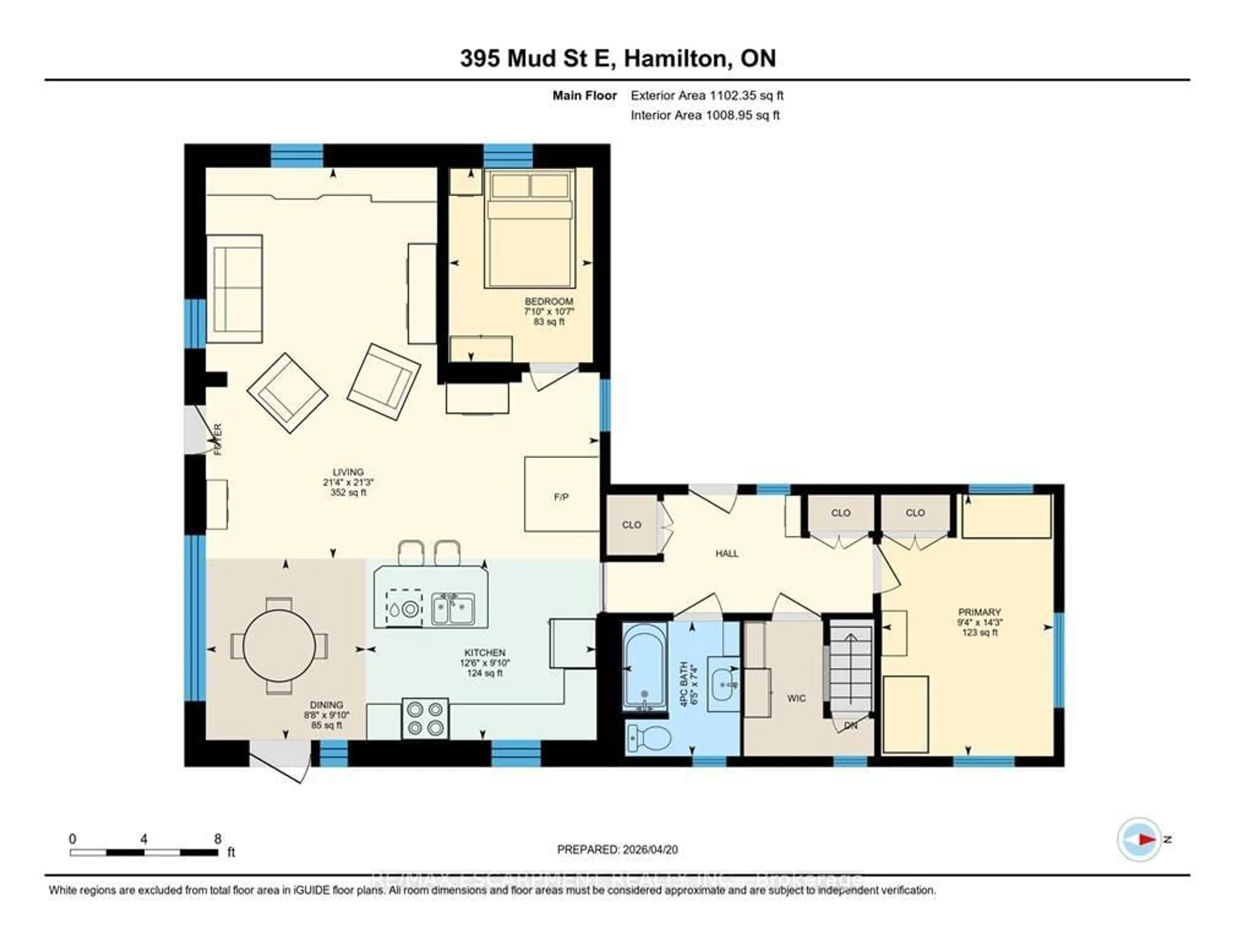 Floor plan for 395 Mud St, Hamilton Ontario L8J 3B5