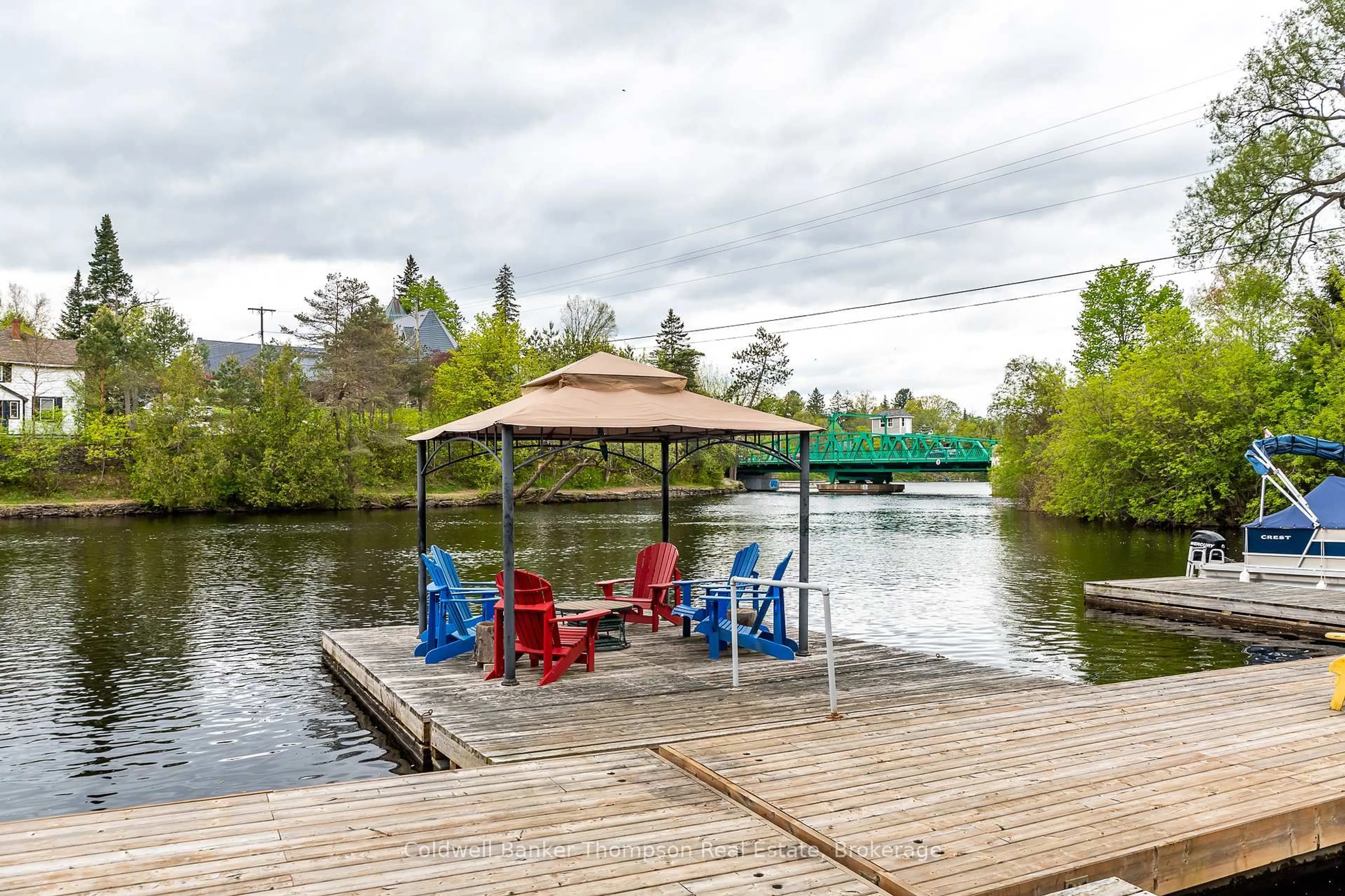 Patio, water/lake/river/ocean view for 5 Church St #104, Huntsville Ontario P1H 1G9