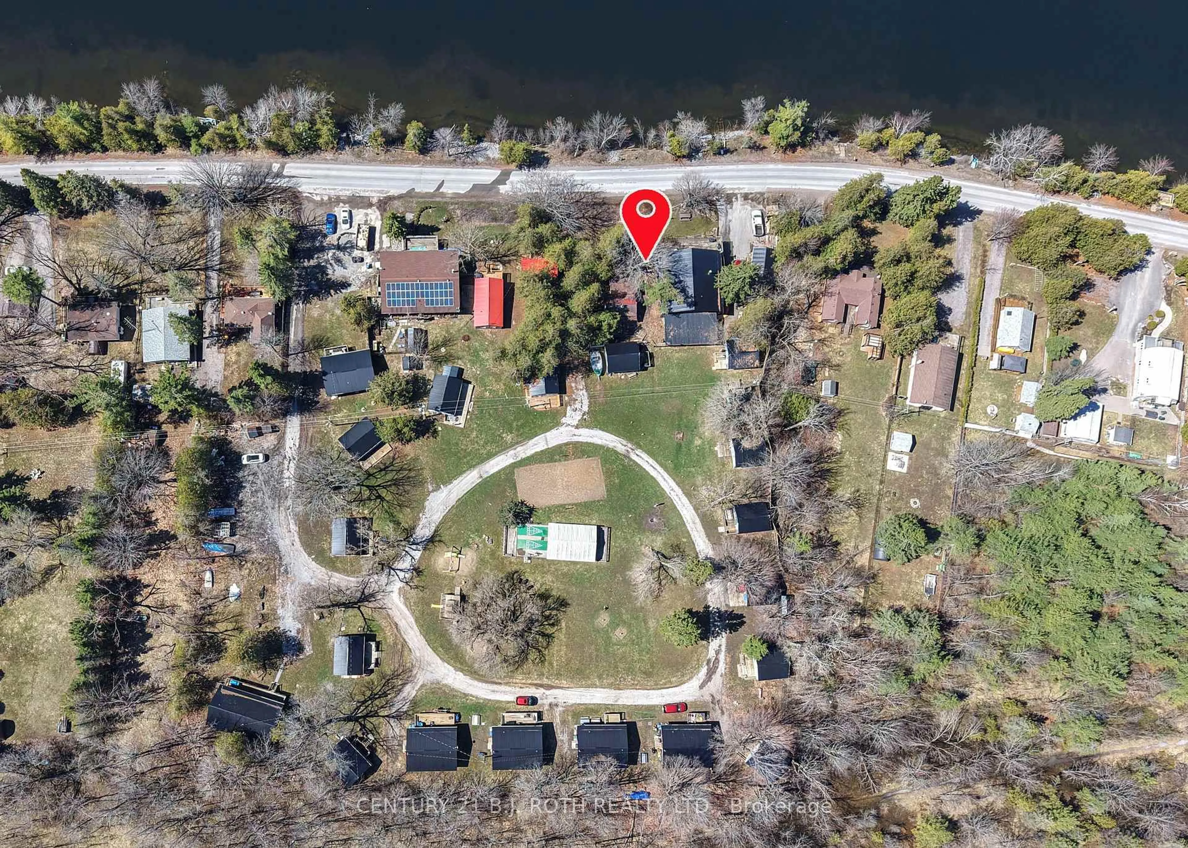 A pic from outside/outdoor area/front of a property/back of a property/a pic from drone, water/lake/river/ocean view for 230 - 1 Lake Dalrymple Rd #1, Kawartha Lakes Ontario L0K 1W0