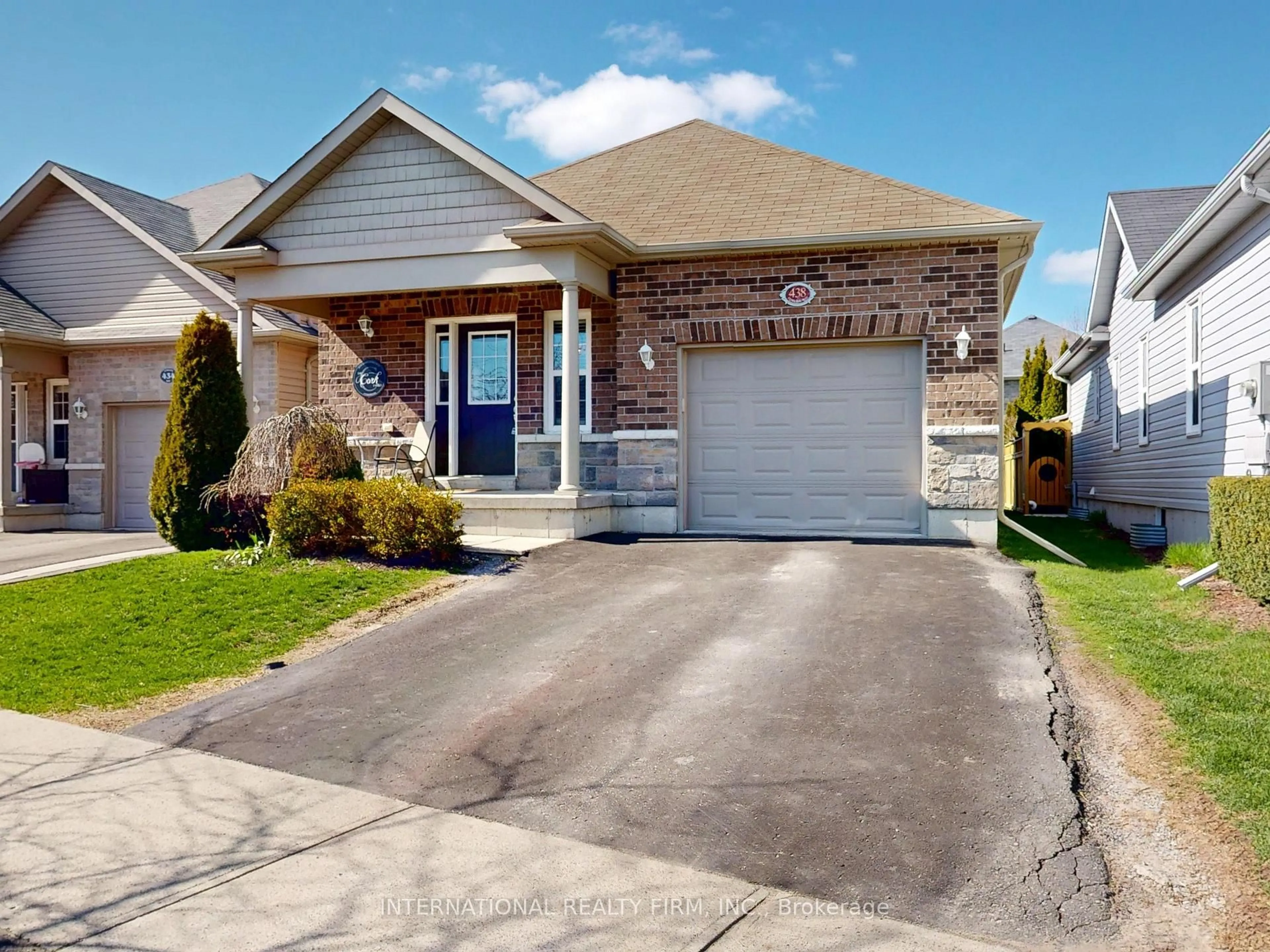 Home with brick exterior material, street for 438 Stirling Way, Cobourg Ontario K9A 0G8