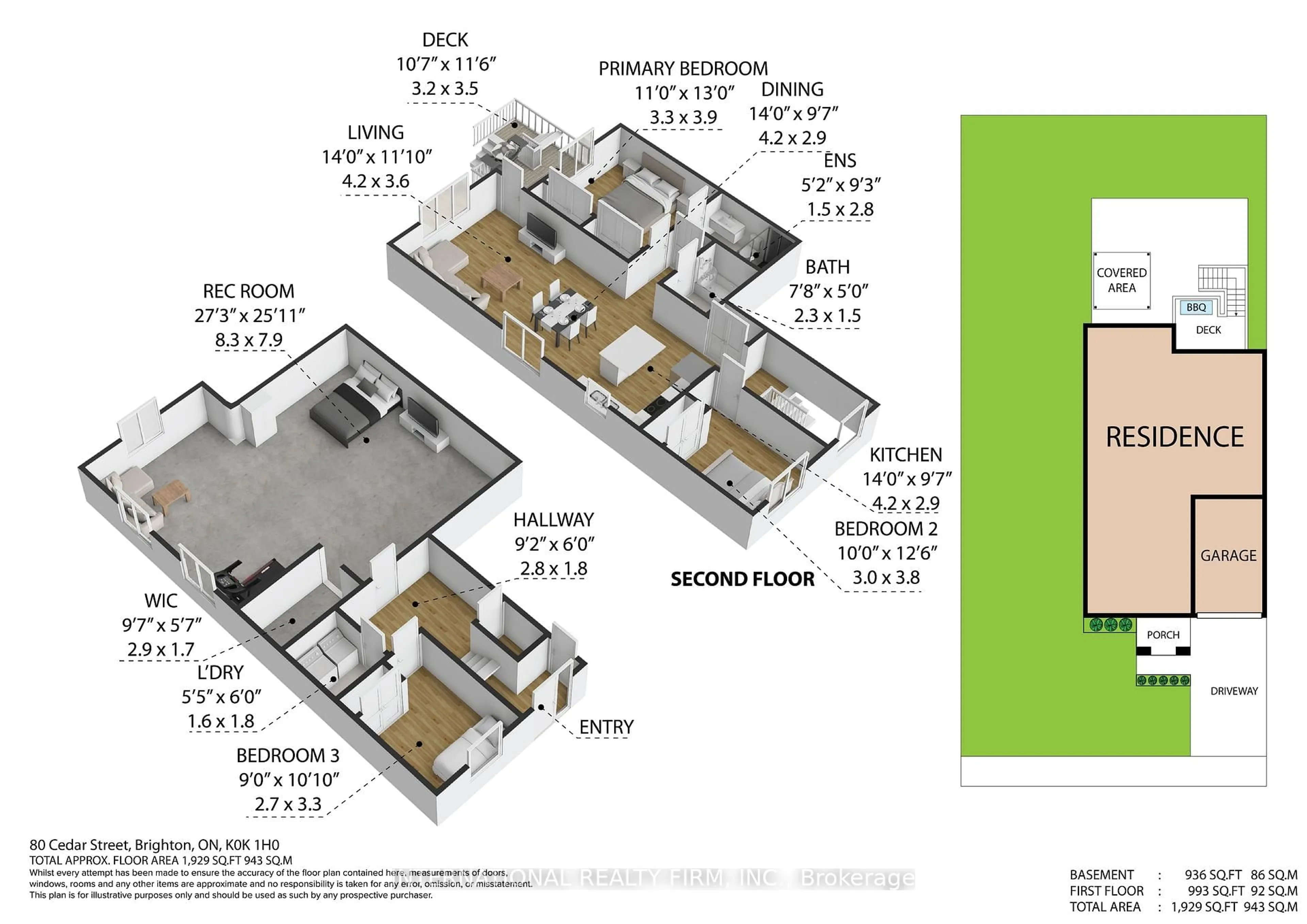 Floor plan for 438 Stirling Way, Cobourg Ontario K9A 0G8