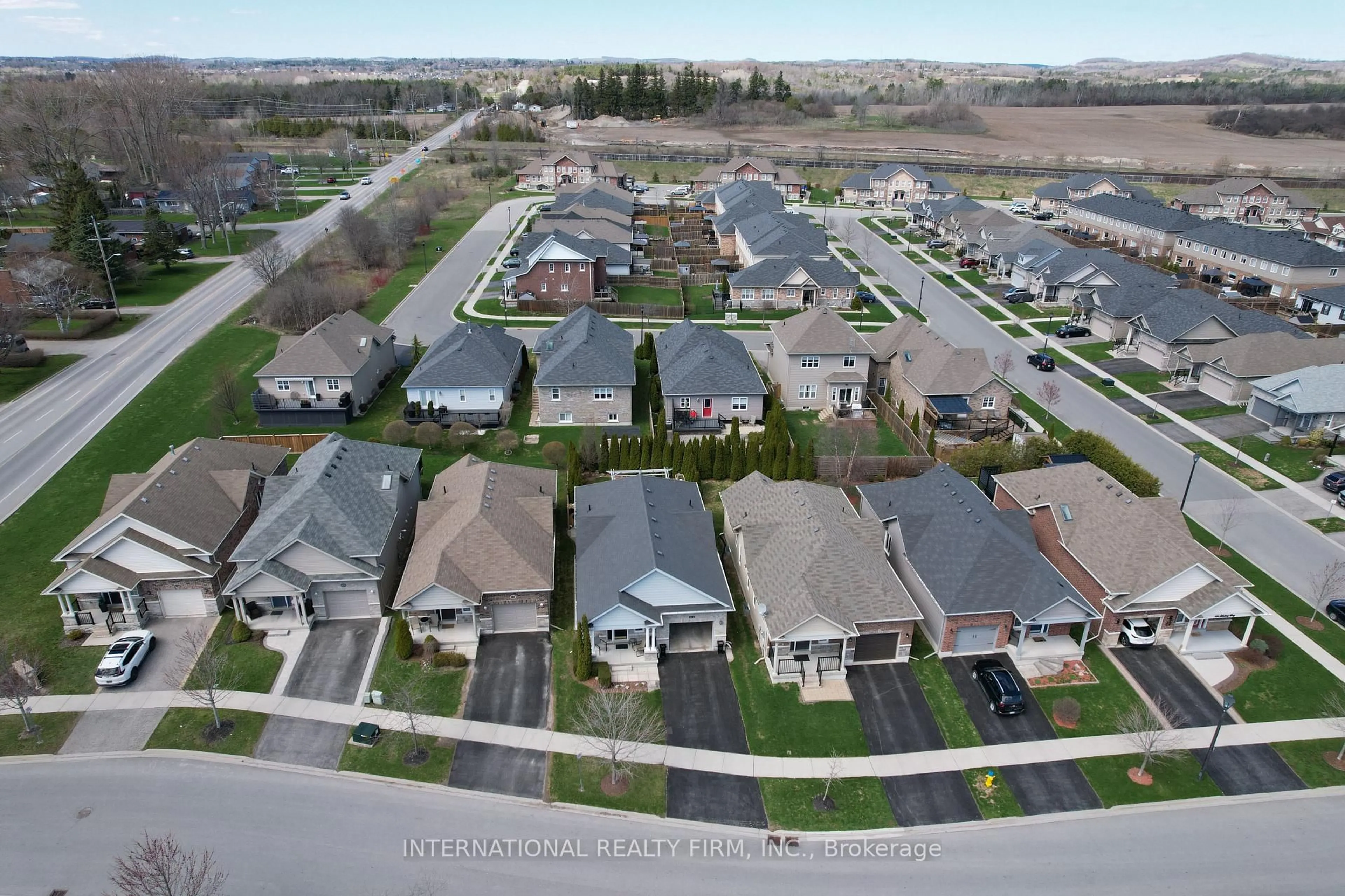 A pic from outside/outdoor area/front of a property/back of a property/a pic from drone, street for 438 Stirling Way, Cobourg Ontario K9A 0G8