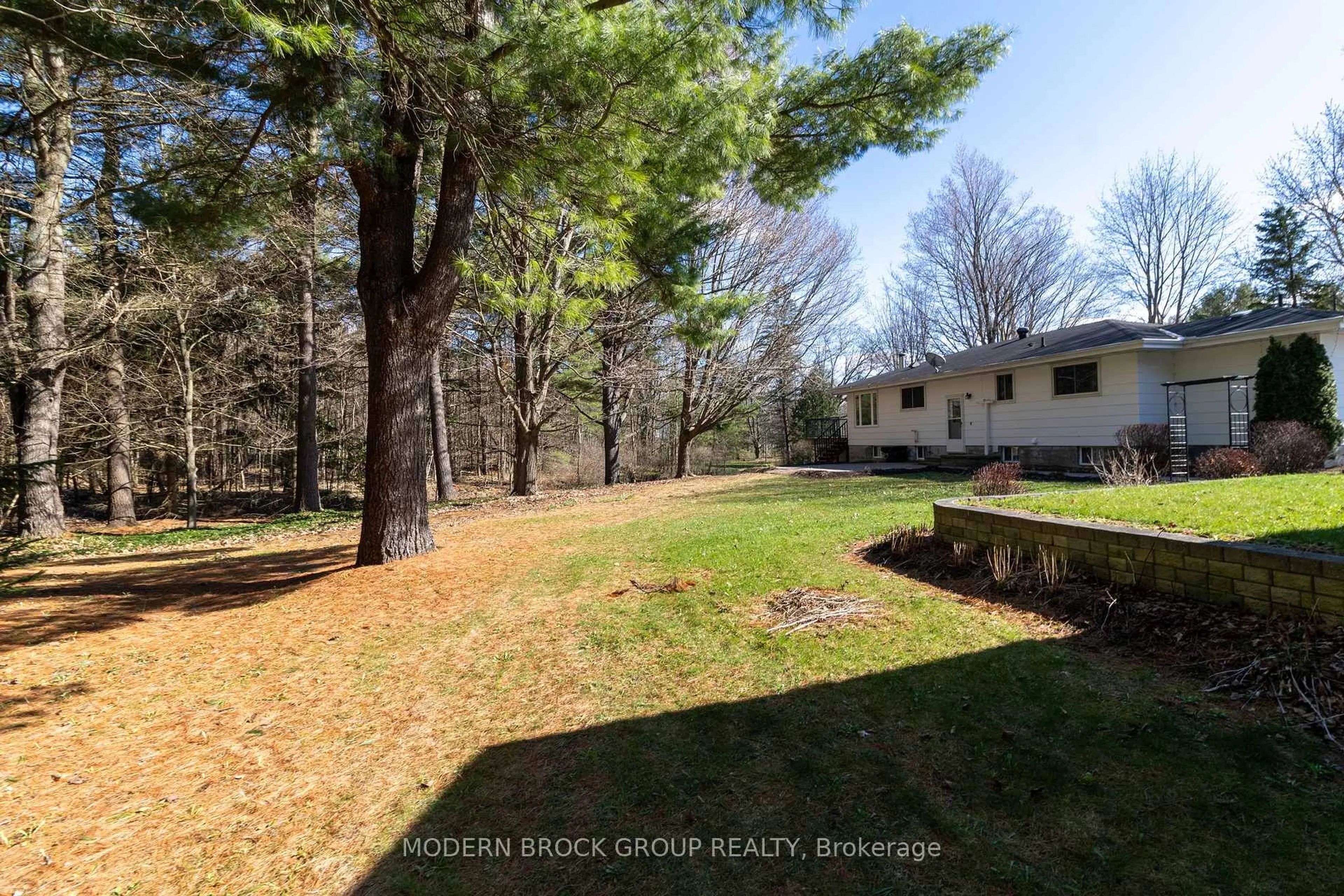 A pic from outside/outdoor area/front of a property/back of a property/a pic from drone, forest/trees view for 57 County Road 5 S Rd, Athens Ontario K0E 1B0
