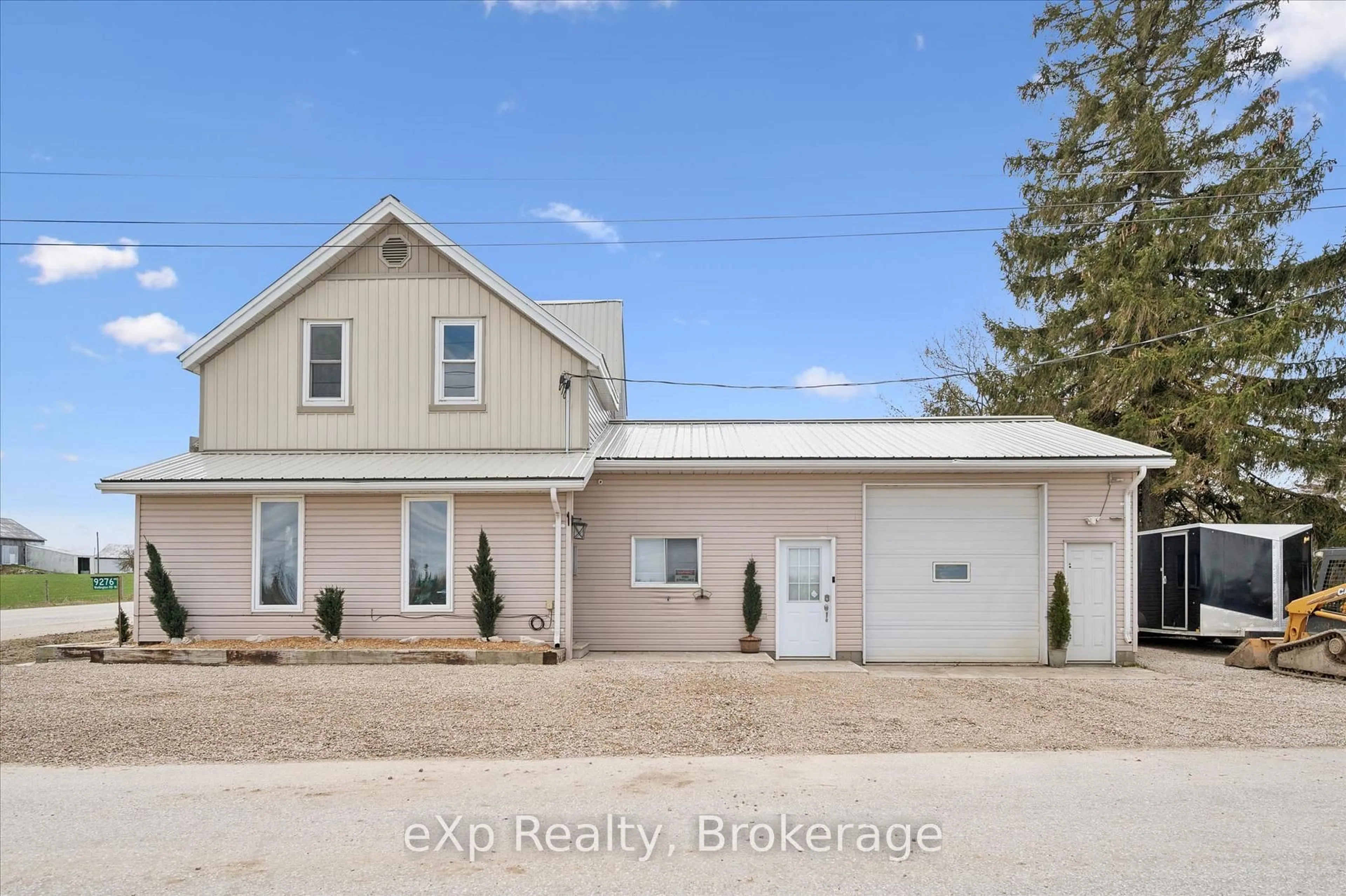 A pic from outside/outdoor area/front of a property/back of a property/a pic from drone, unknown for 9276 Wellington Rd 16, Wellington North Ontario N0G 2E0