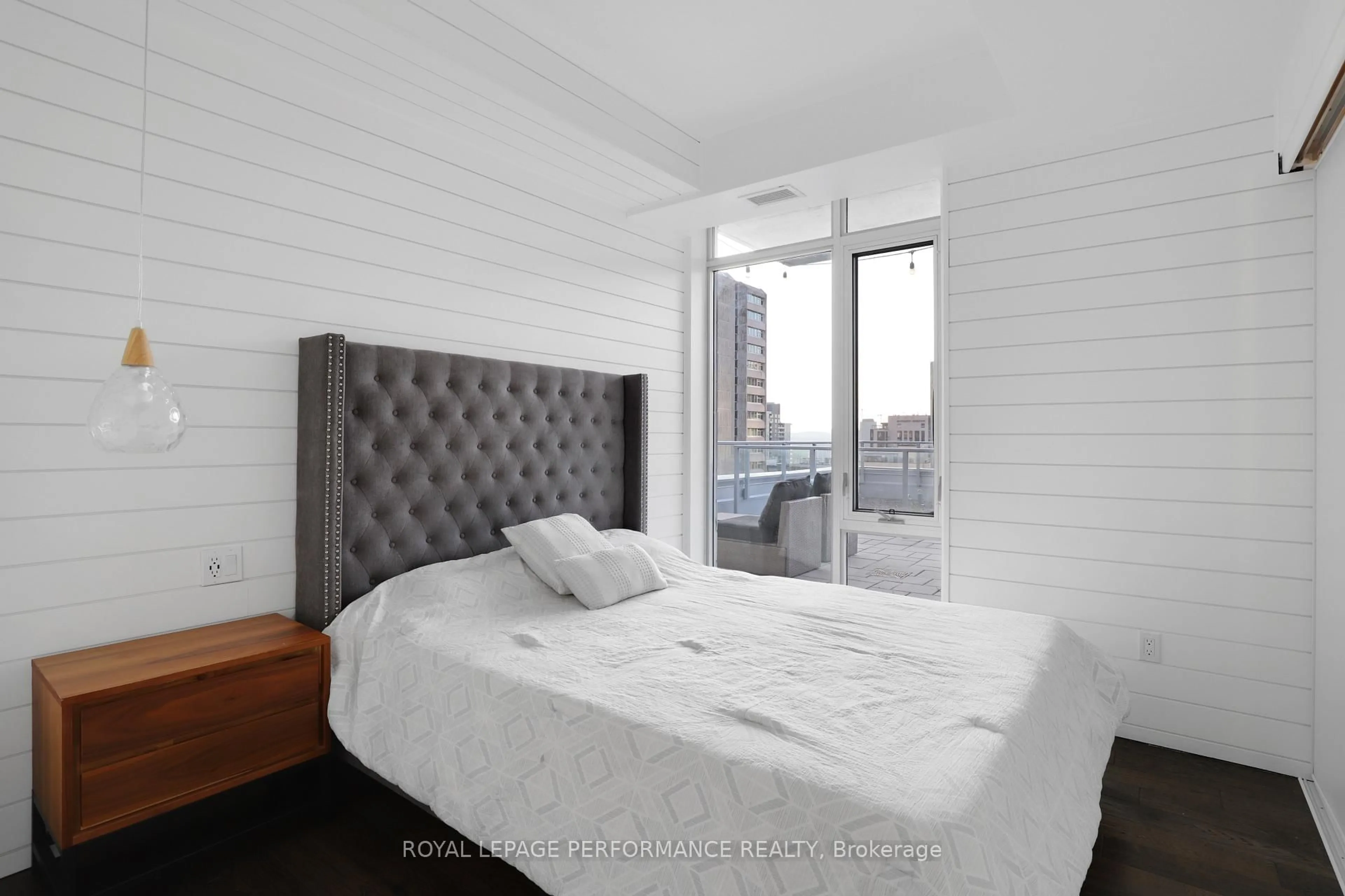 Bedroom with bed, unknown for 255 Bay St #1603, Ottawa Ontario K1R 0C5