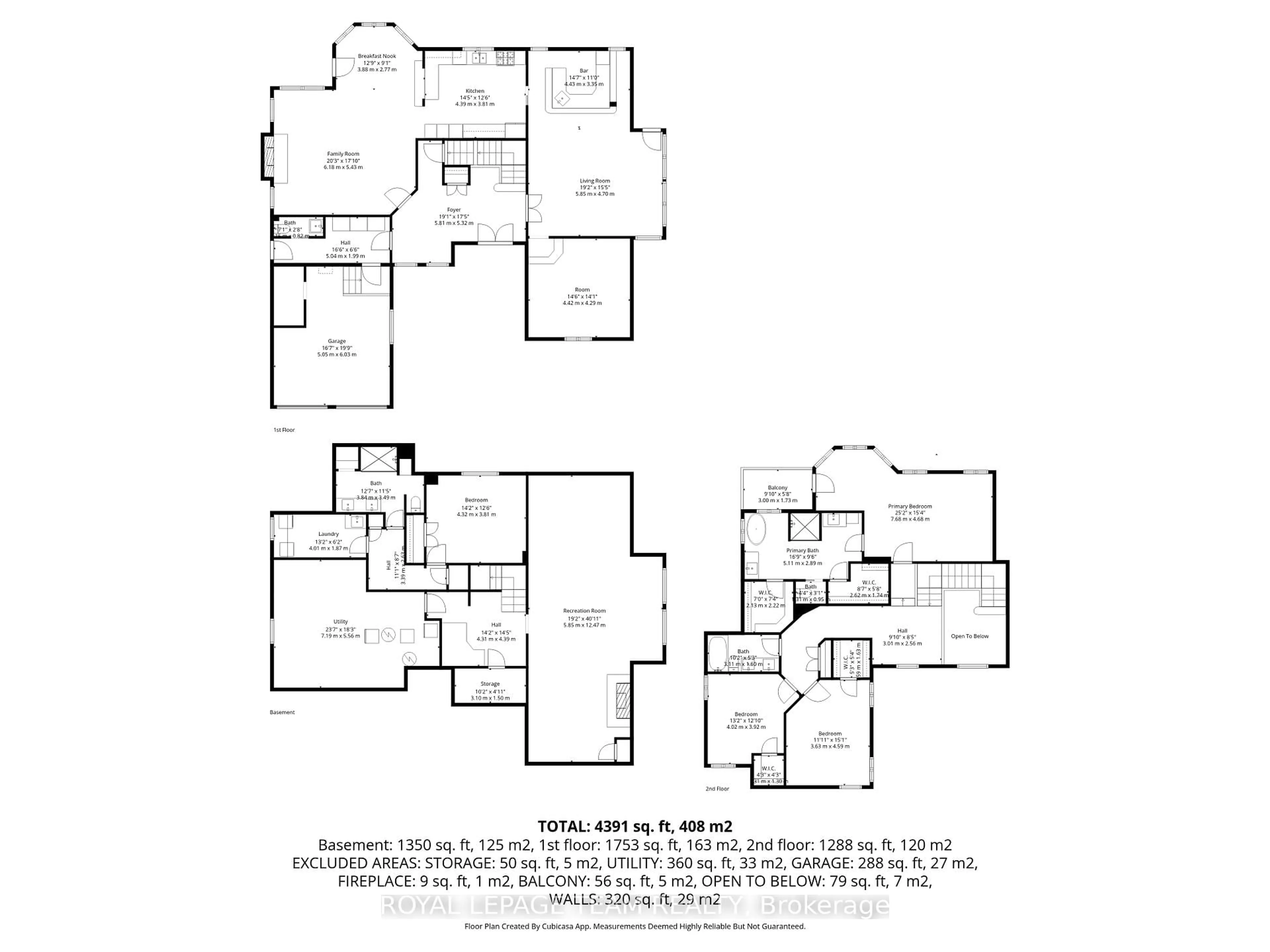 Floor plan for 1342 Revell Dr, Manotick Ontario K4M 1K8