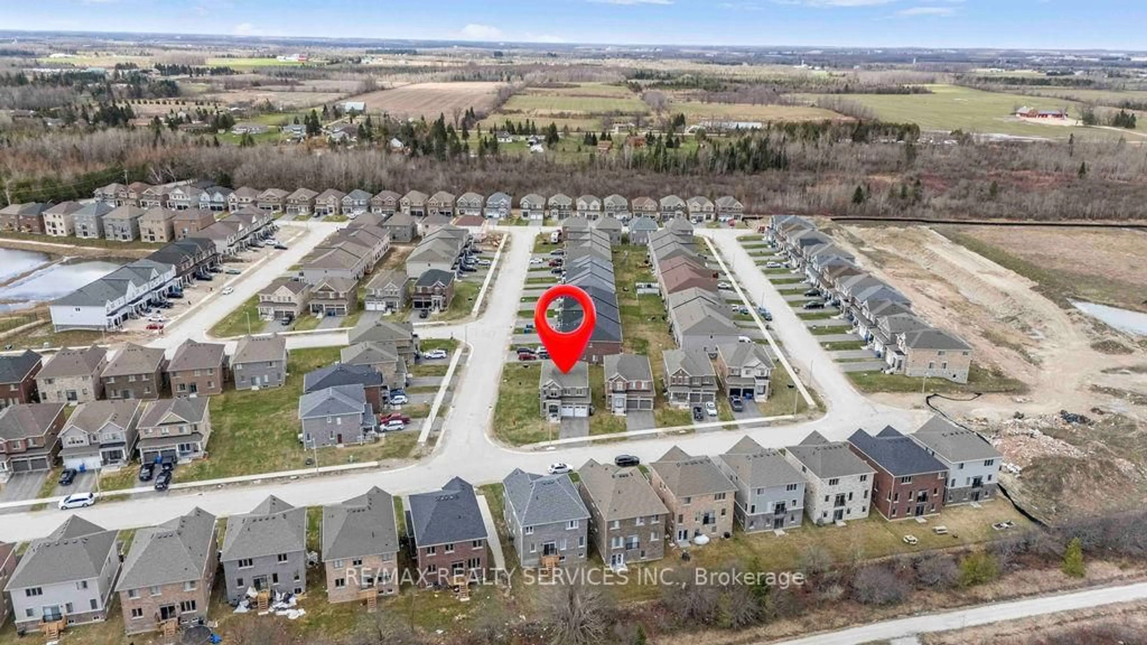 A pic from outside/outdoor area/front of a property/back of a property/a pic from drone, street for 44 Corbett St, Southgate Ontario N0C 1B0