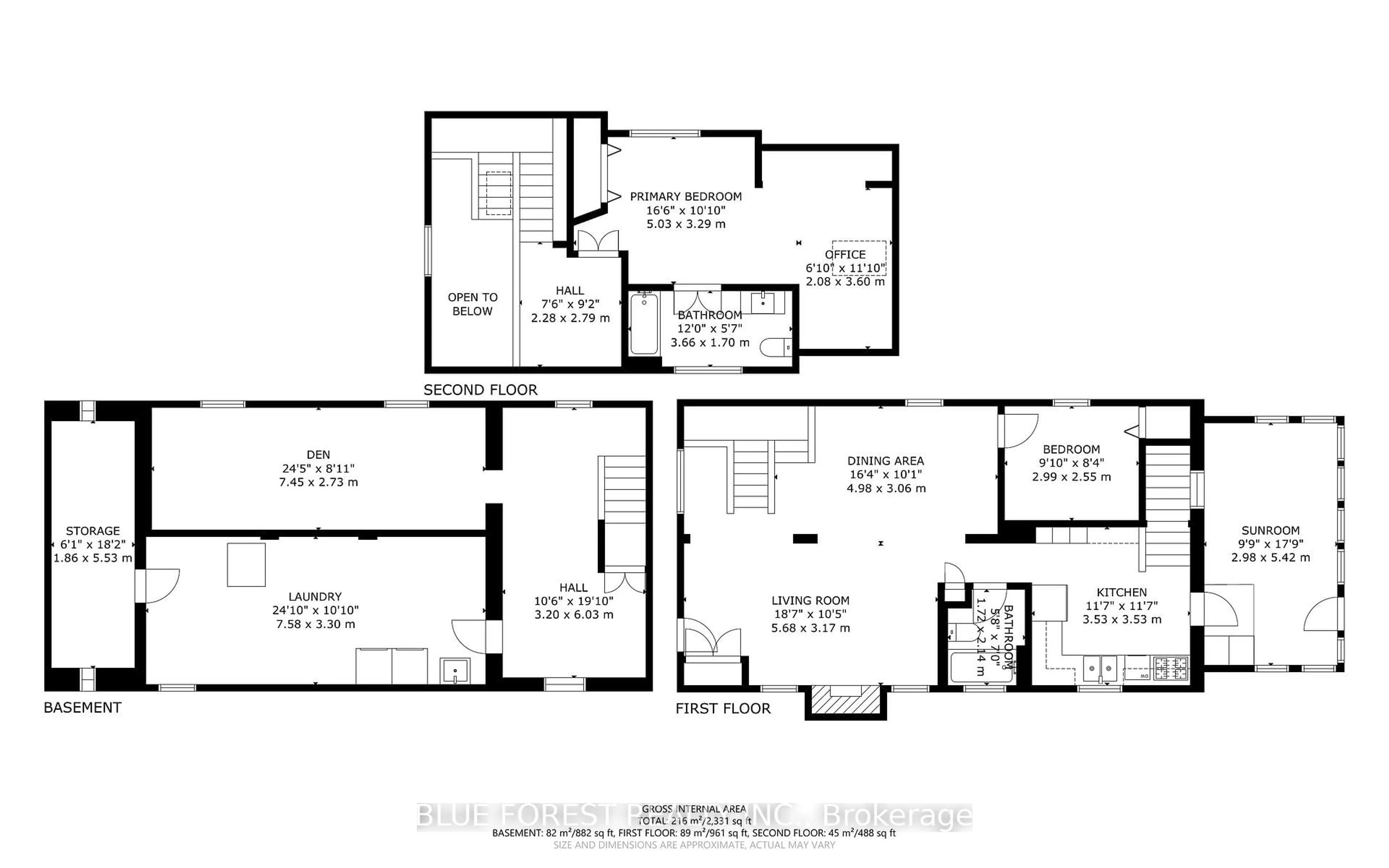 Floor plan for 343 Emery St, London South Ontario N6C 2E4