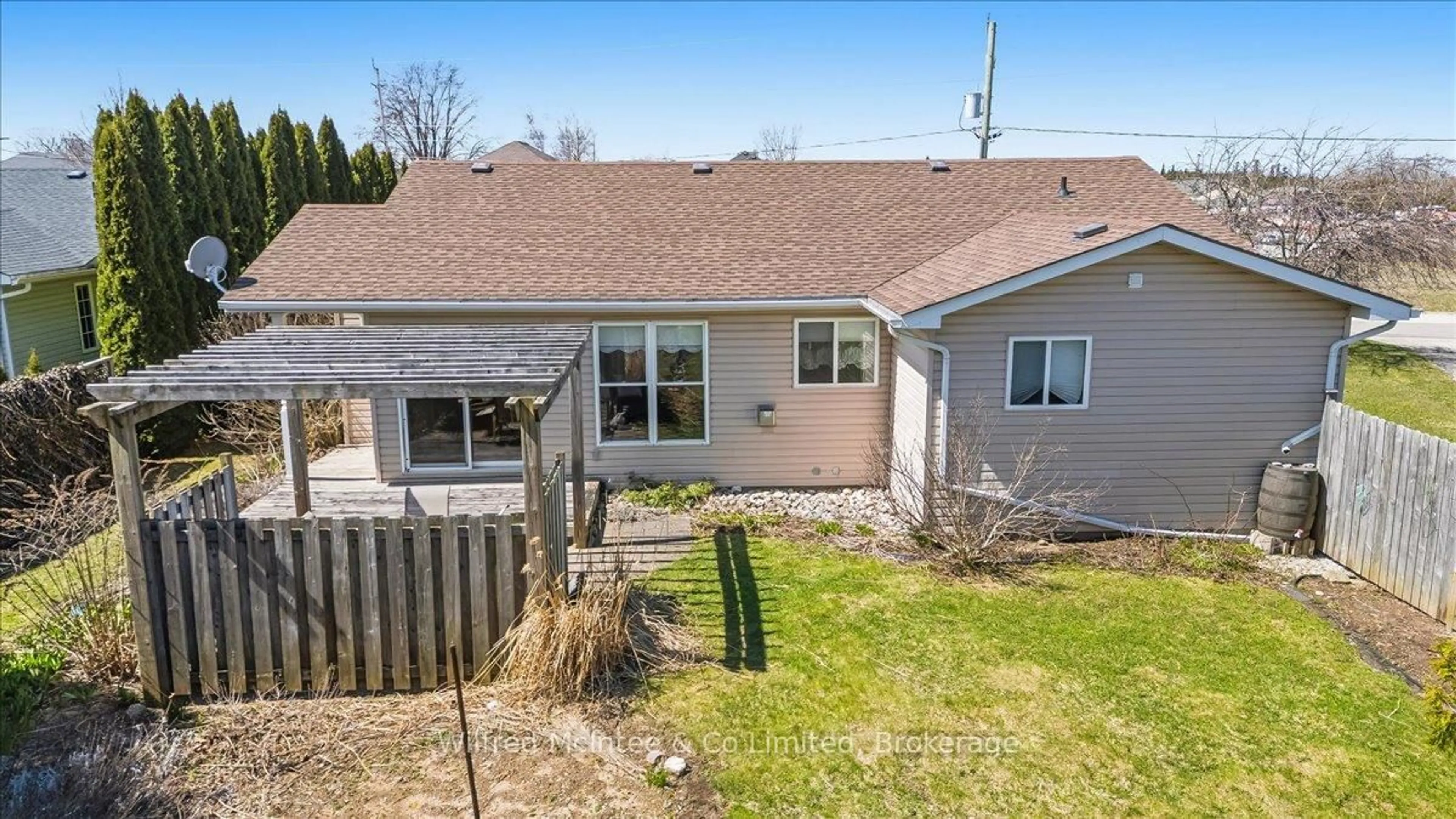 A pic from outside/outdoor area/front of a property/back of a property/a pic from drone, street for 59 Chesley St, Saugeen Shores Ontario N0H 2L0