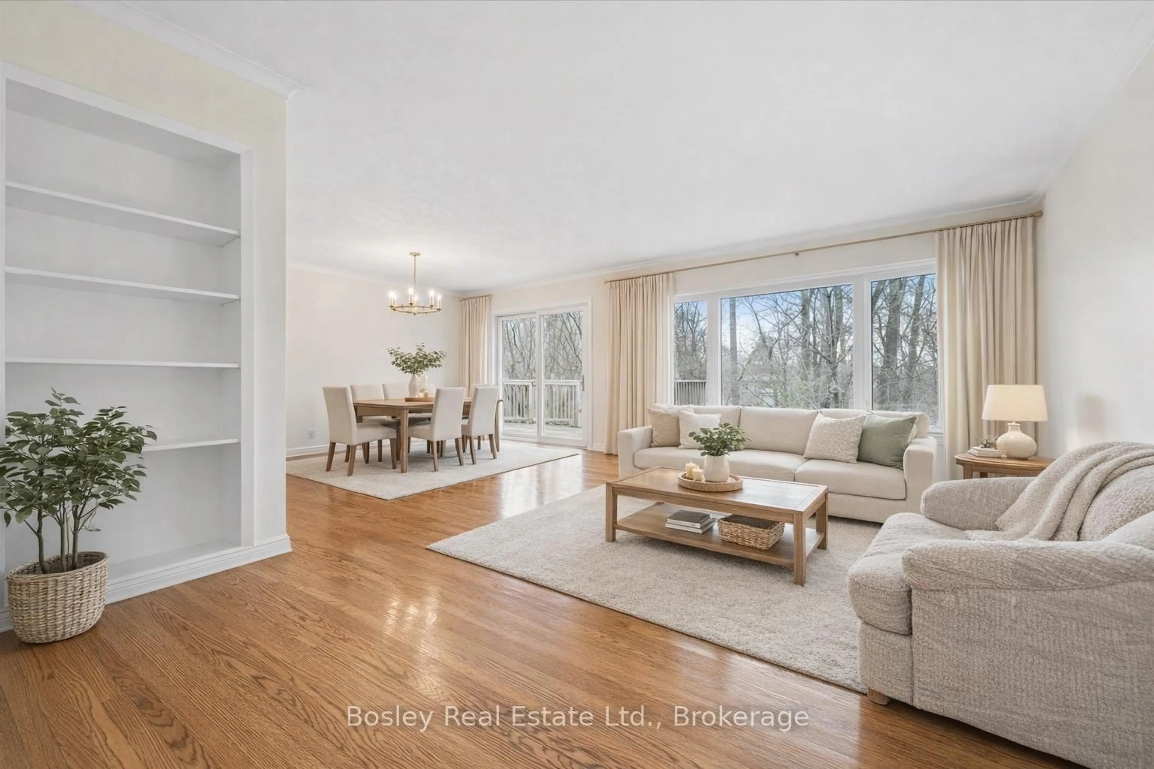 Living room with furniture, wood/laminate floor for 30 STONYBROOK Dr, Kitchener Ontario N2M 4L5