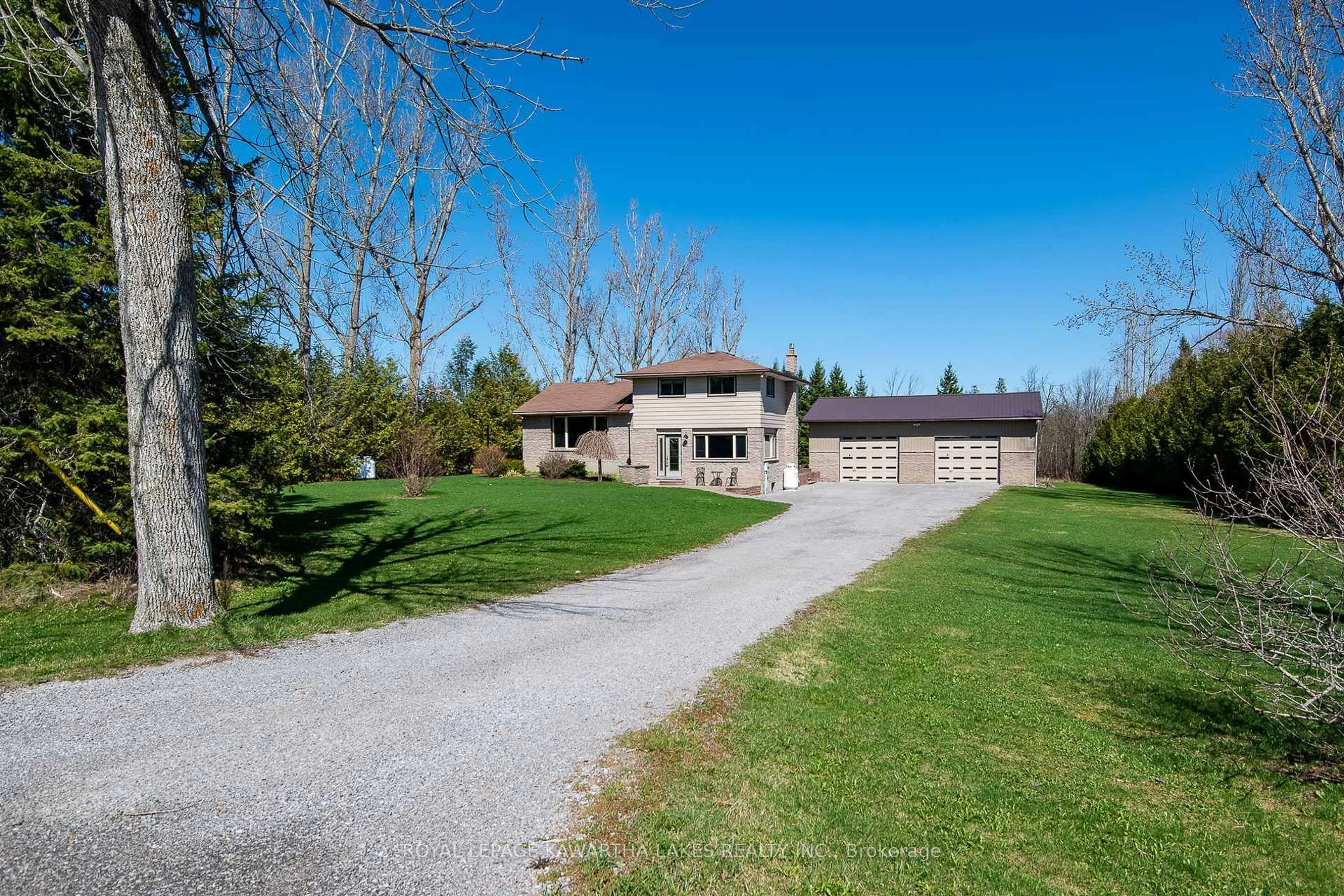 A pic from outside/outdoor area/front of a property/back of a property/a pic from drone, unknown for 328 Cedar Glen Rd, Kawartha Lakes Ontario K0M 1L0
