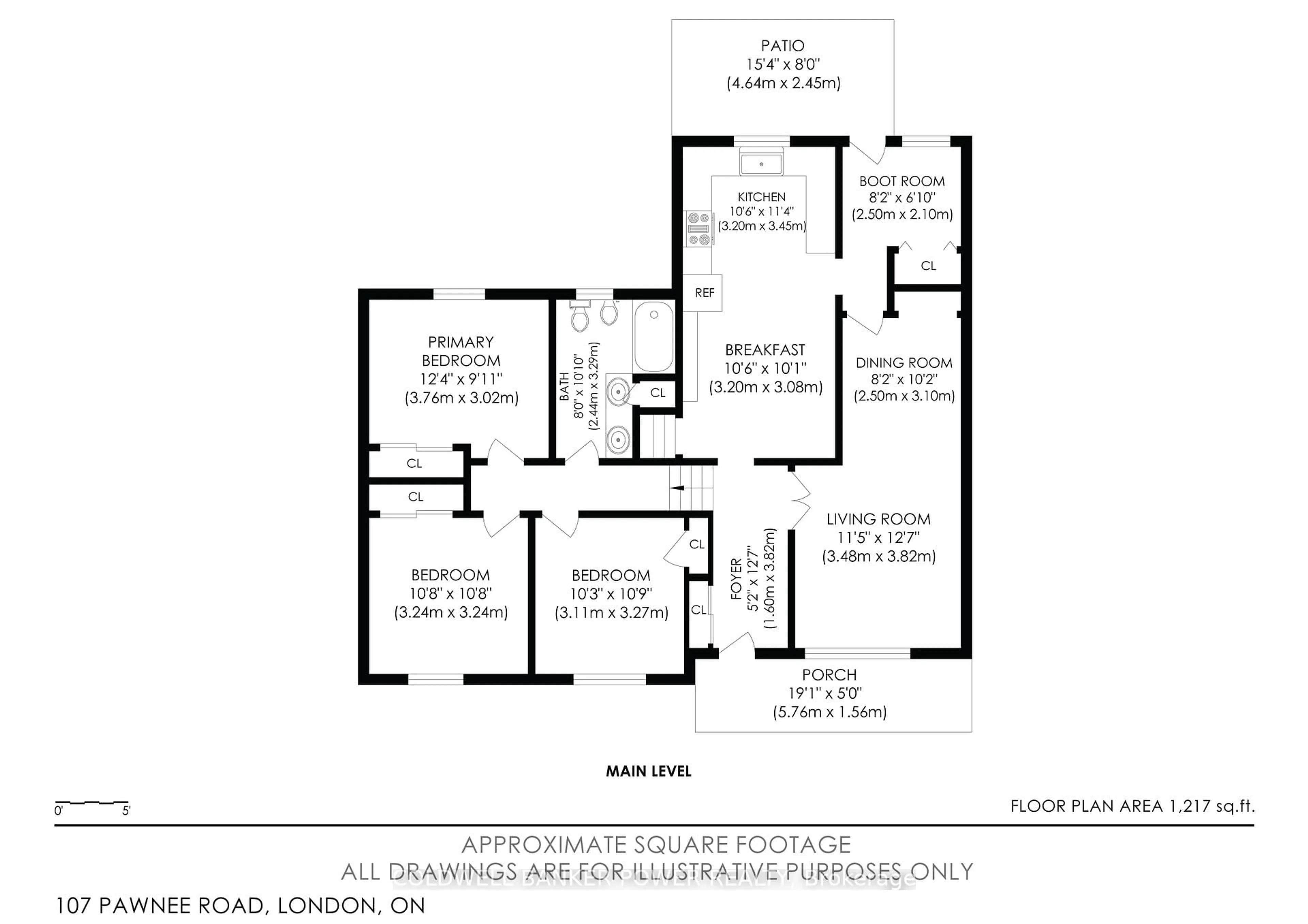 Floor plan for 107 Pawnee Rd, London East Ontario N5V 2S9