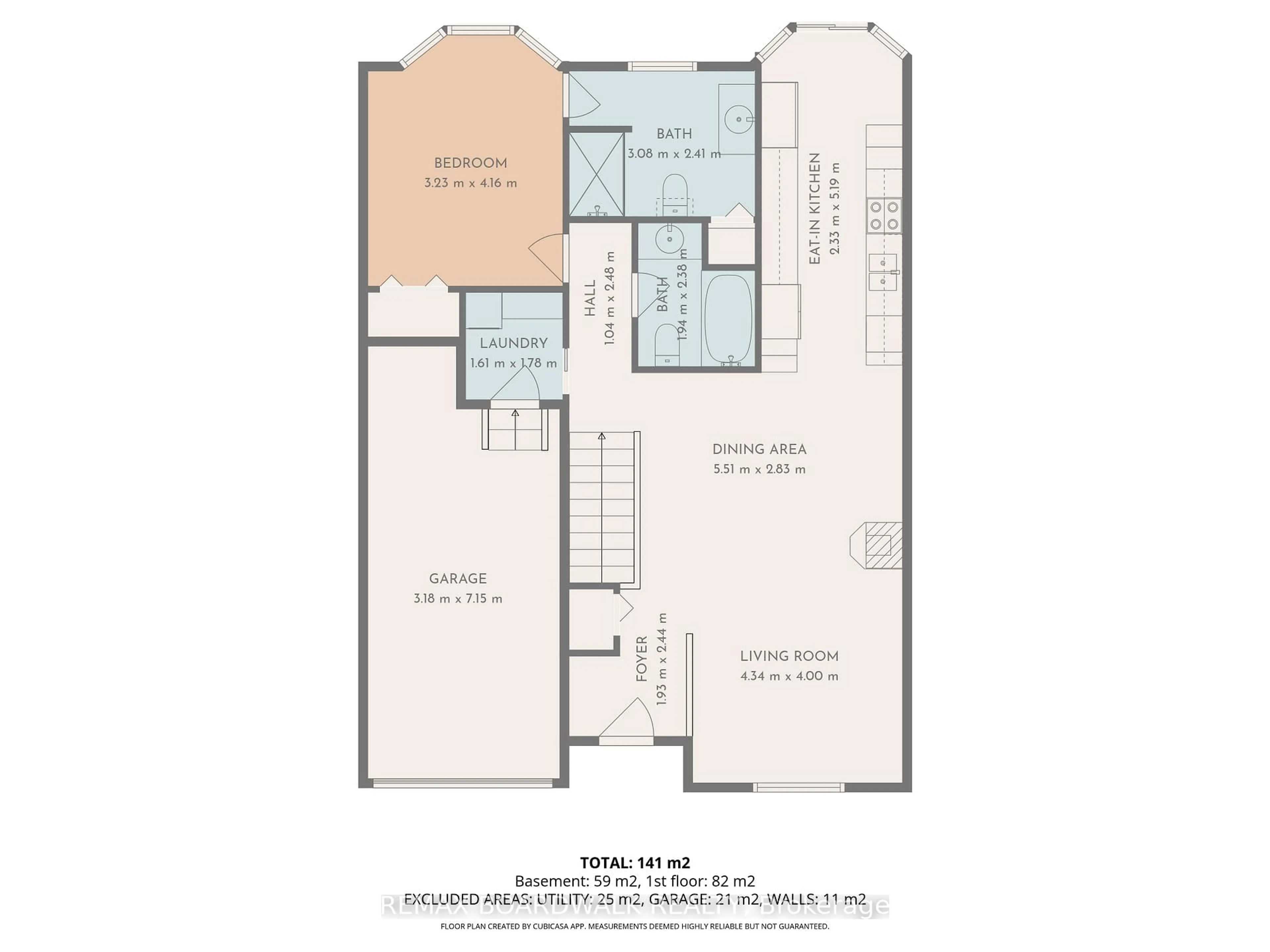 Floor plan for 403 Flora St, Carleton Place Ontario K7C 4T6
