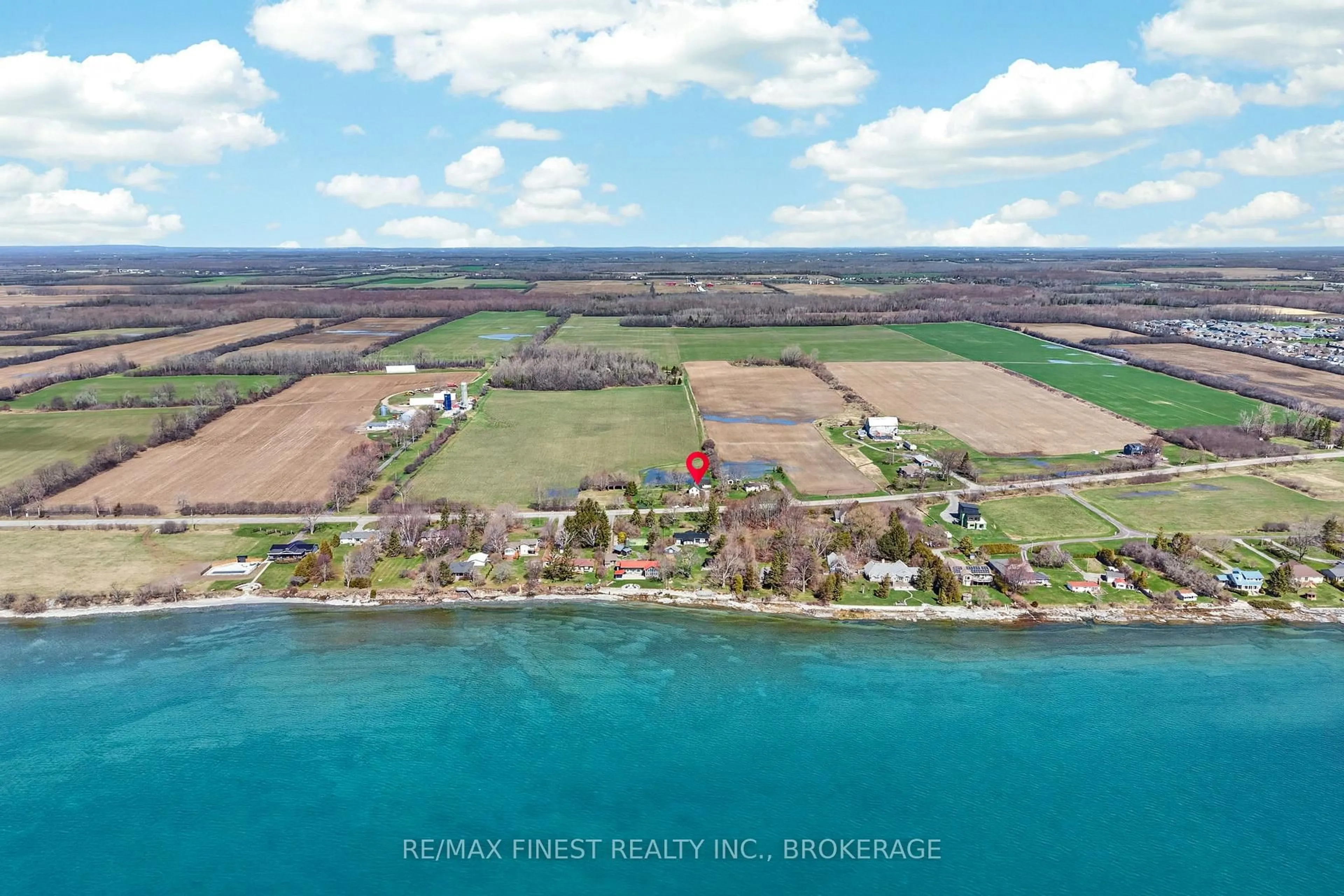 A pic from outside/outdoor area/front of a property/back of a property/a pic from drone, water/lake/river/ocean view for 17020 Loyalist Pkwy, Prince Edward County Ontario K0K 3L0