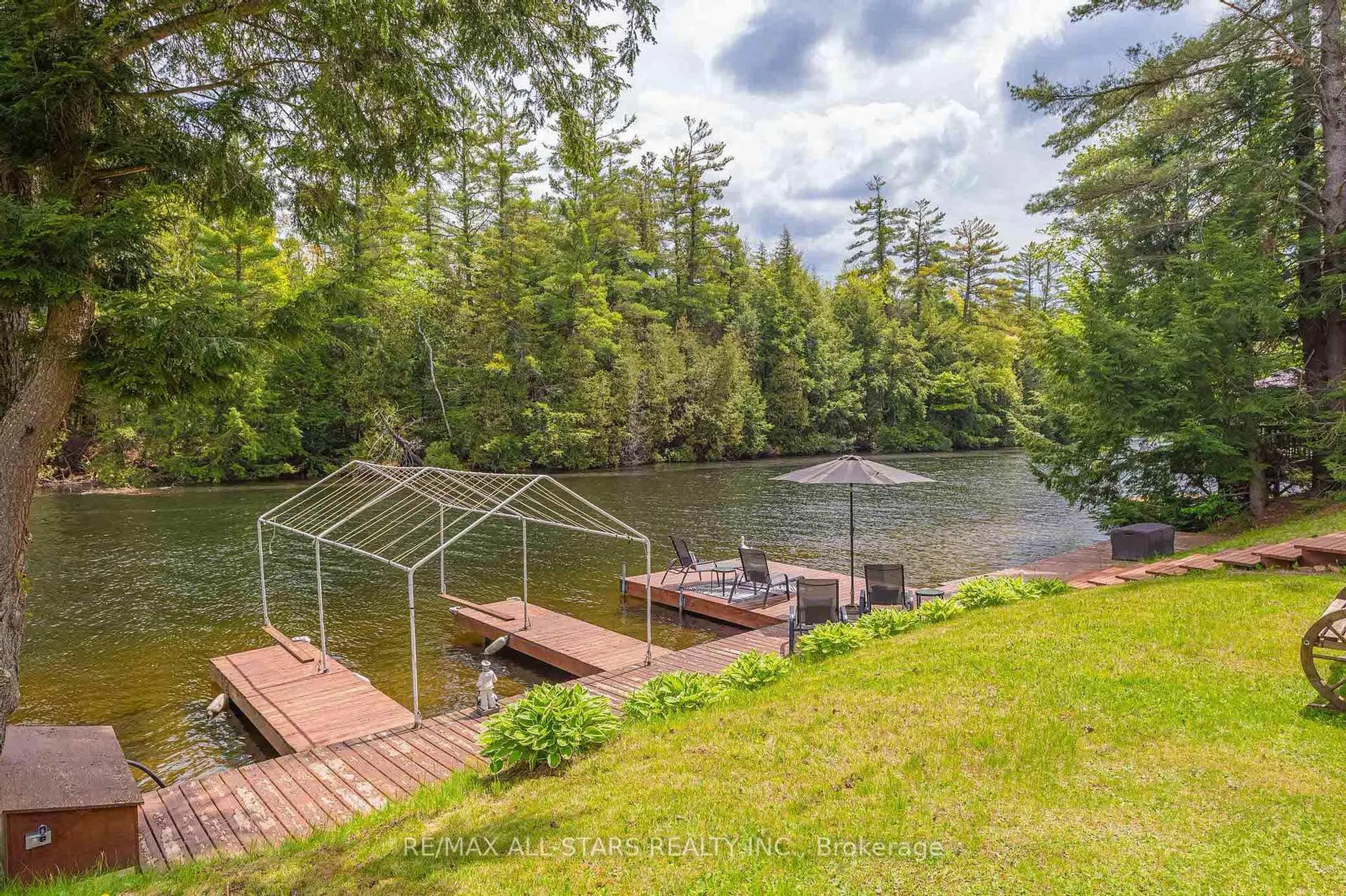 Patio, water/lake/river/ocean view for 24 Relax Ave, Kawartha Lakes Ontario K0M 2L0