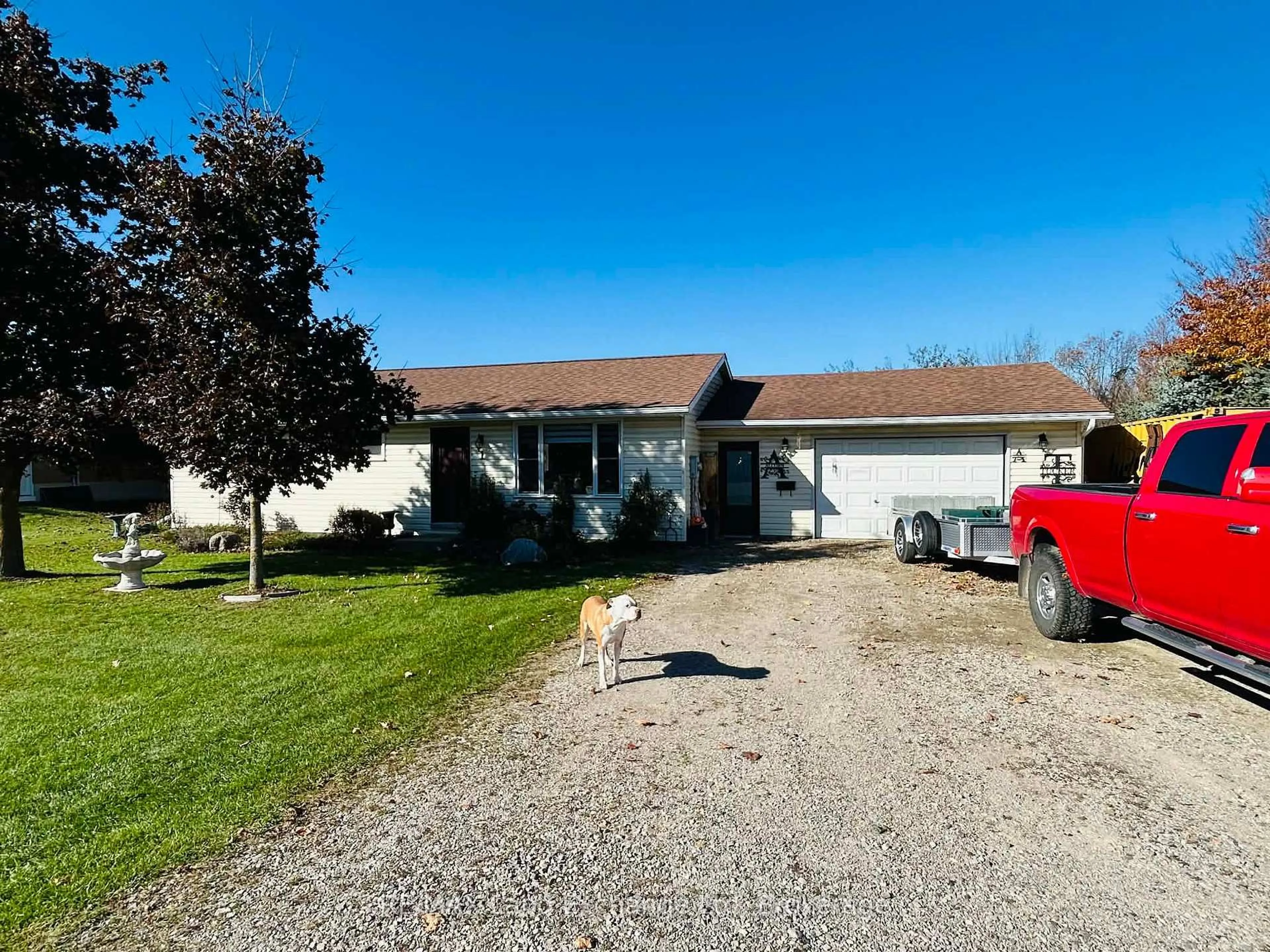 A pic from outside/outdoor area/front of a property/back of a property/a pic from drone, street for 1 Jordan Dr, North Huron Ontario N0G 1E0