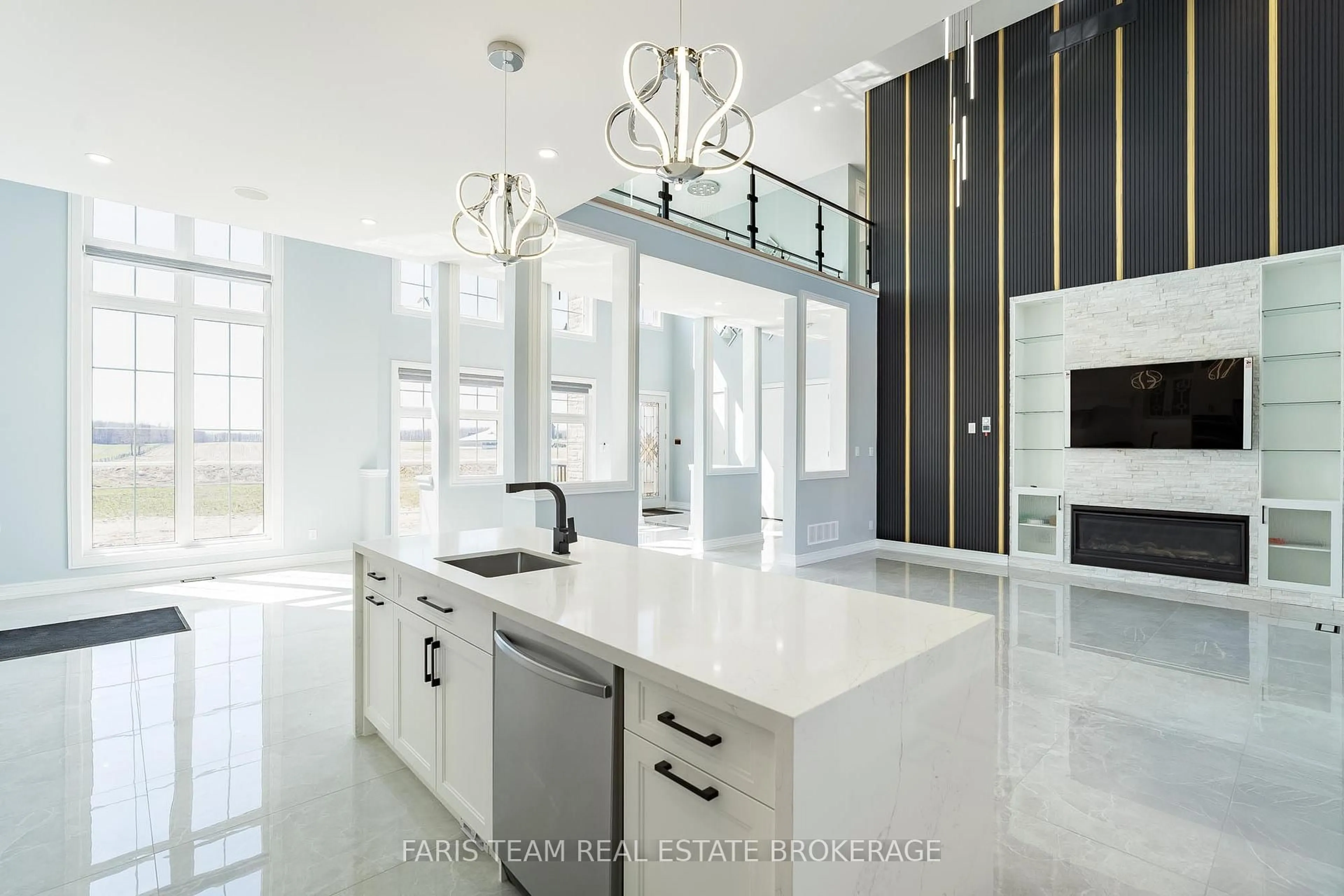 Contemporary kitchen, ceramic/tile floor for 409381 Grey Road 4, Grey Highlands Ontario N0C 1M0