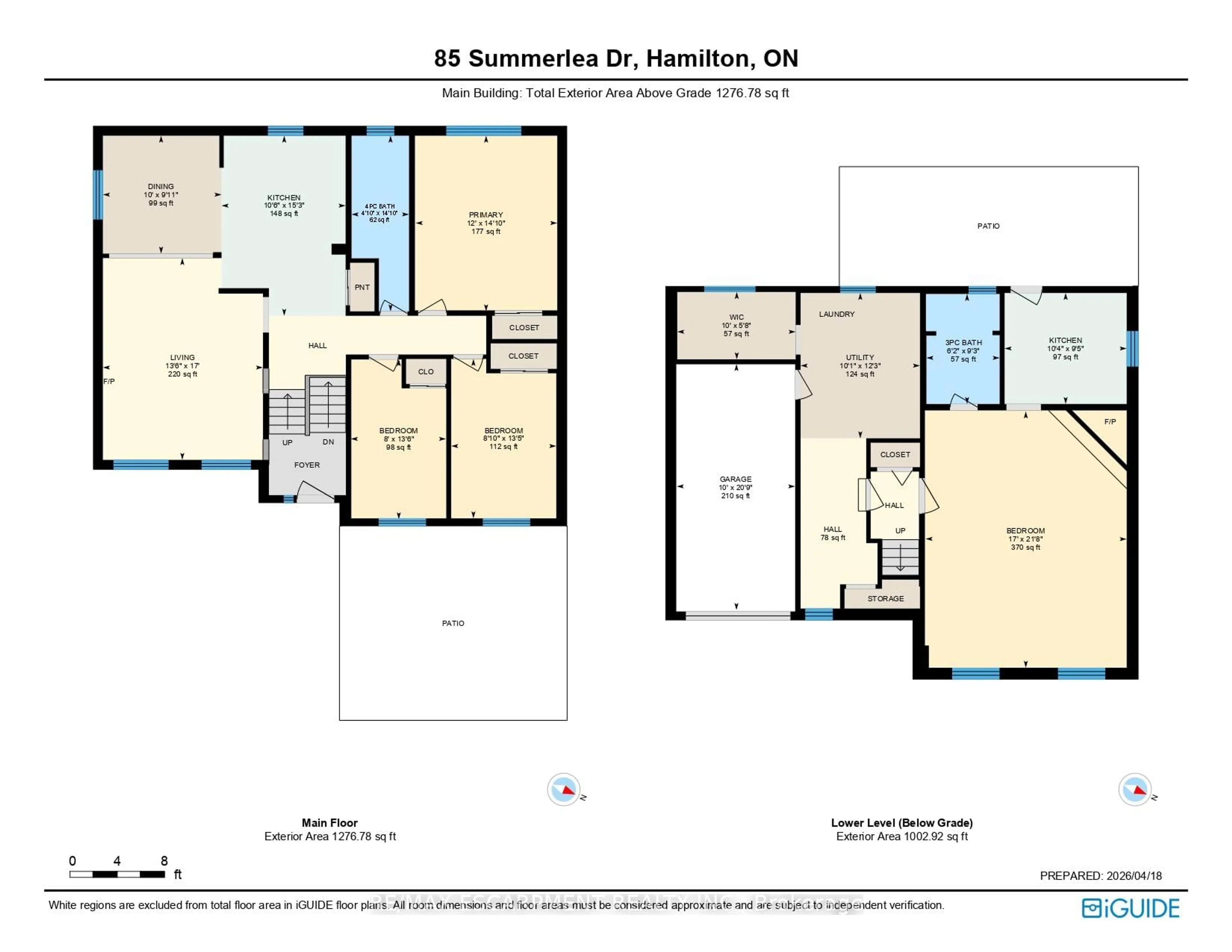 Floor plan for 85 Summerlea Dr, Hamilton Ontario L8T 4X9