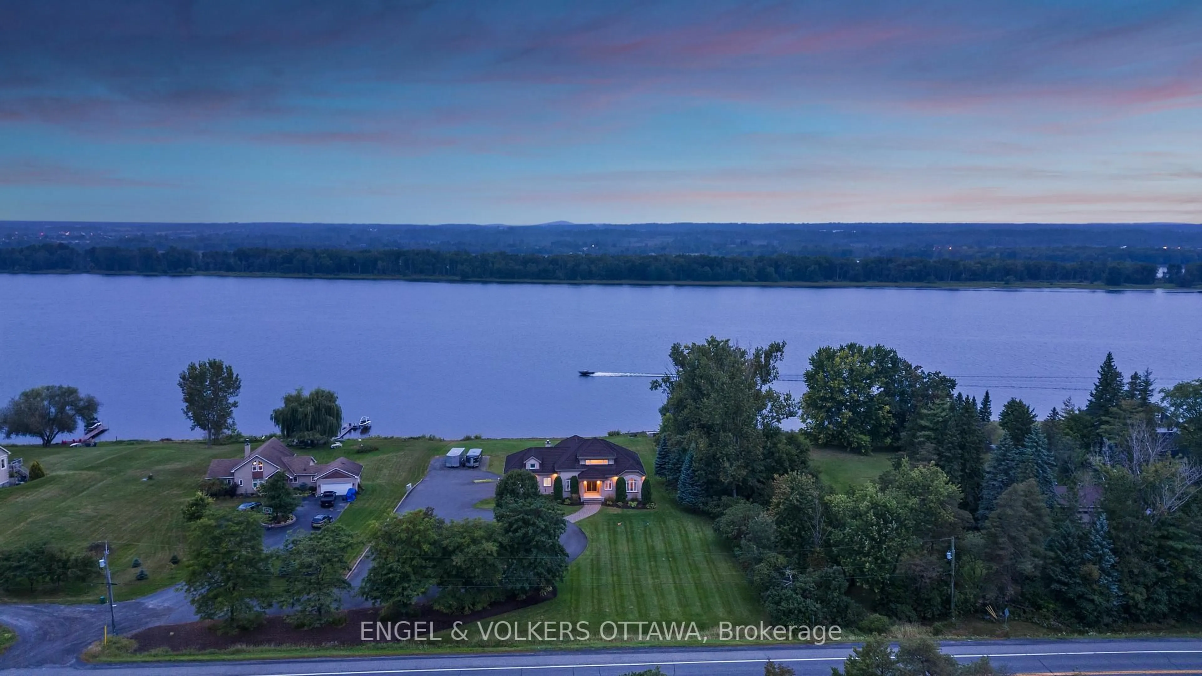 A pic from outside/outdoor area/front of a property/back of a property/a pic from drone, water/lake/river/ocean view for 1759 REGIONAL 174 Rd, Ottawa Ontario K4C 1H5