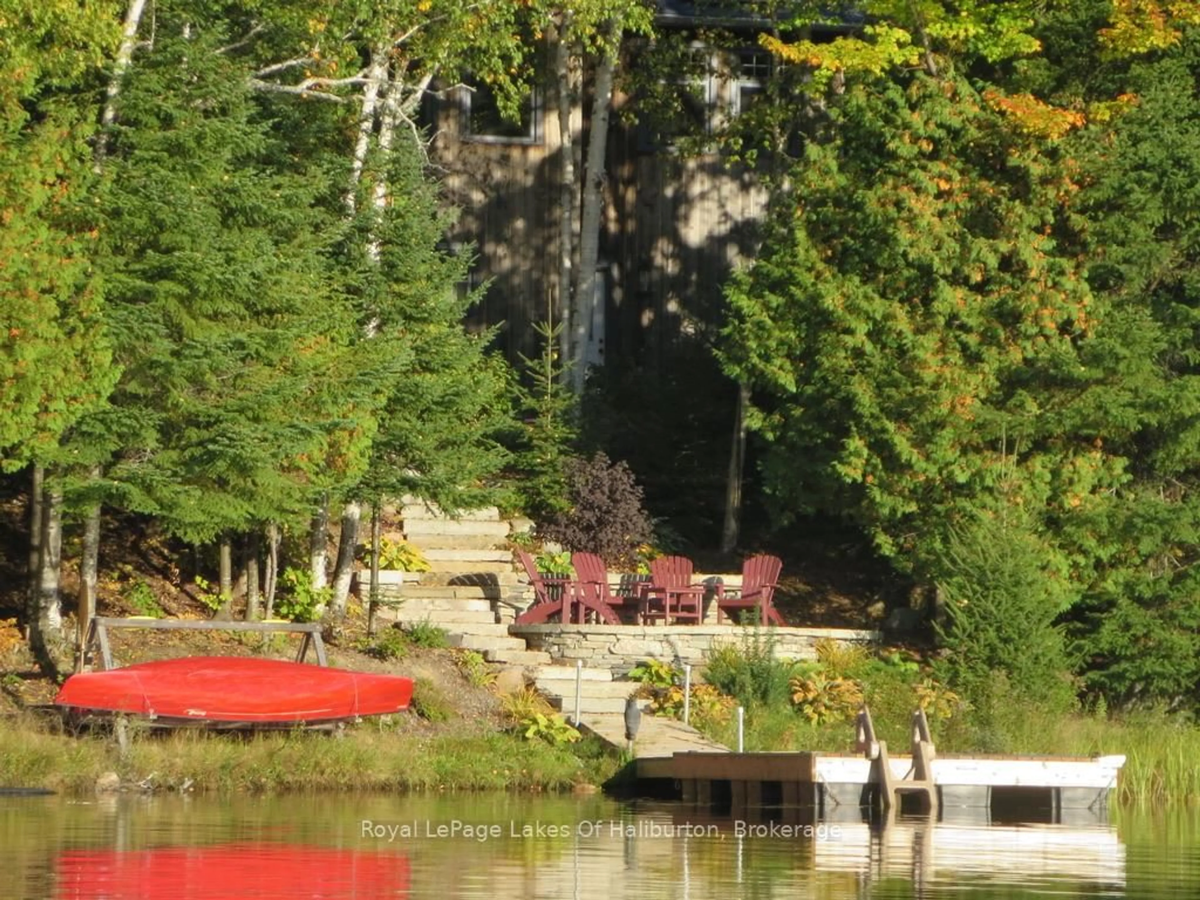 Patio, water/lake/river/ocean view for 1128 Argillite Rd, Dysart et al Ontario K0M 1S0