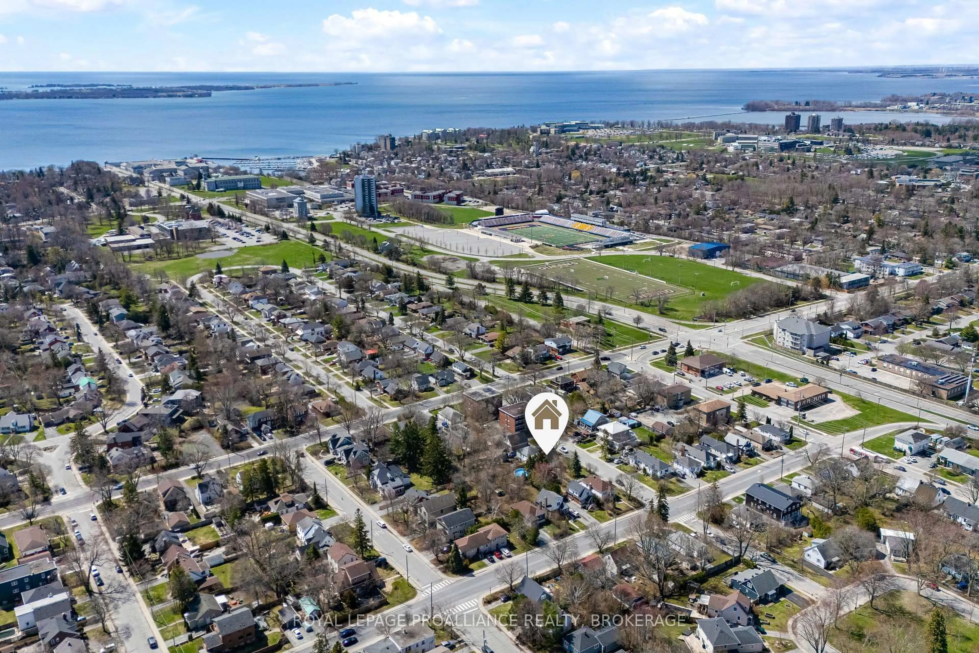 A pic from outside/outdoor area/front of a property/back of a property/a pic from drone, water/lake/river/ocean view for 19 Westdale Ave, Kingston Ontario K7L 4S1