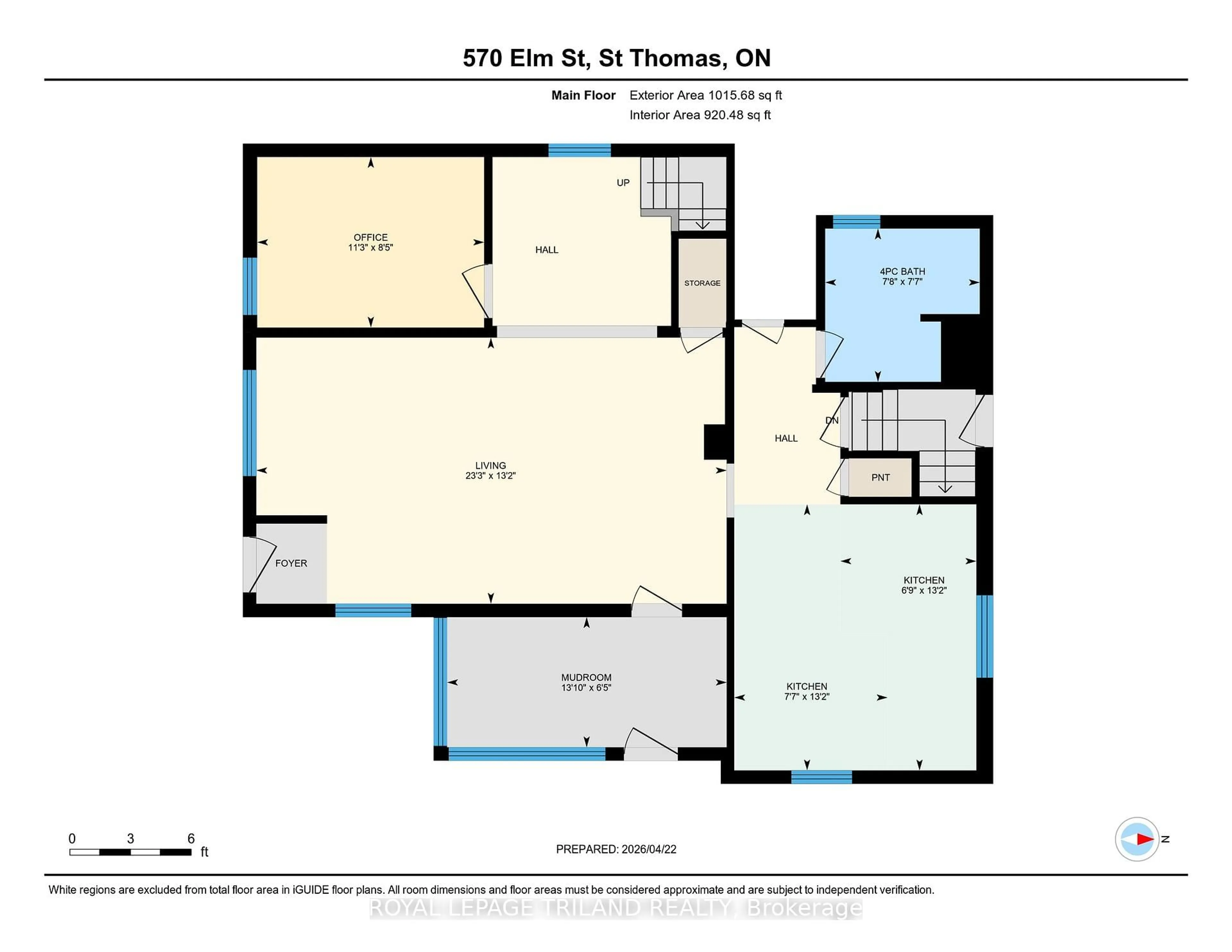 Floor plan for 570 Elm St, St. Thomas Ontario N5R 1K7