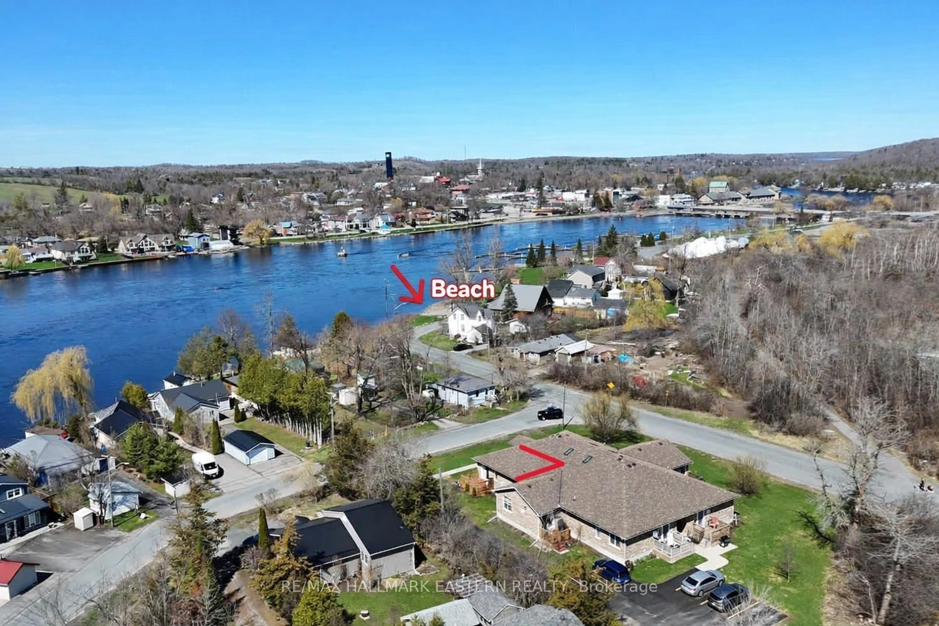 A pic from outside/outdoor area/front of a property/back of a property/a pic from drone, water/lake/river/ocean view for 122 Homewood Ave #6, Trent Hills Ontario K0L 1Y0
